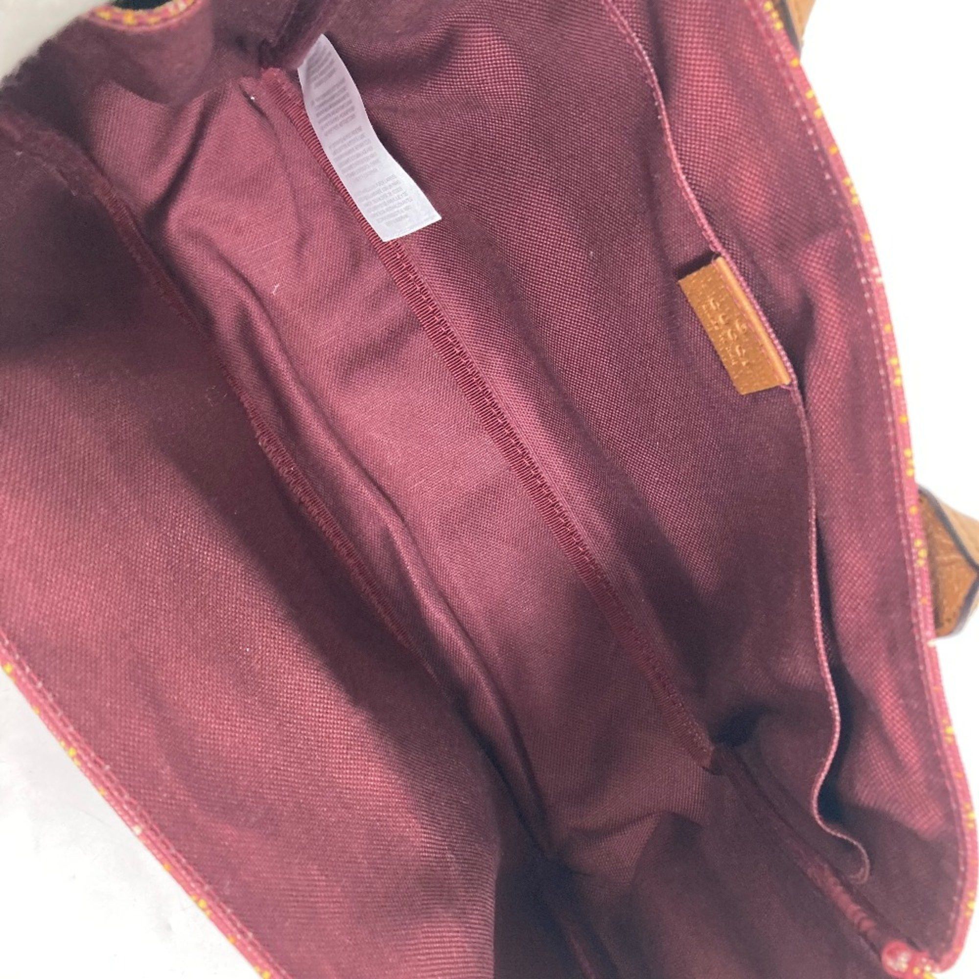 Gucci Gucci 628159 check Tote Bag Hand Bag Brown/Bordeaux Based Size ONE SIZE - 7 Thumbnail