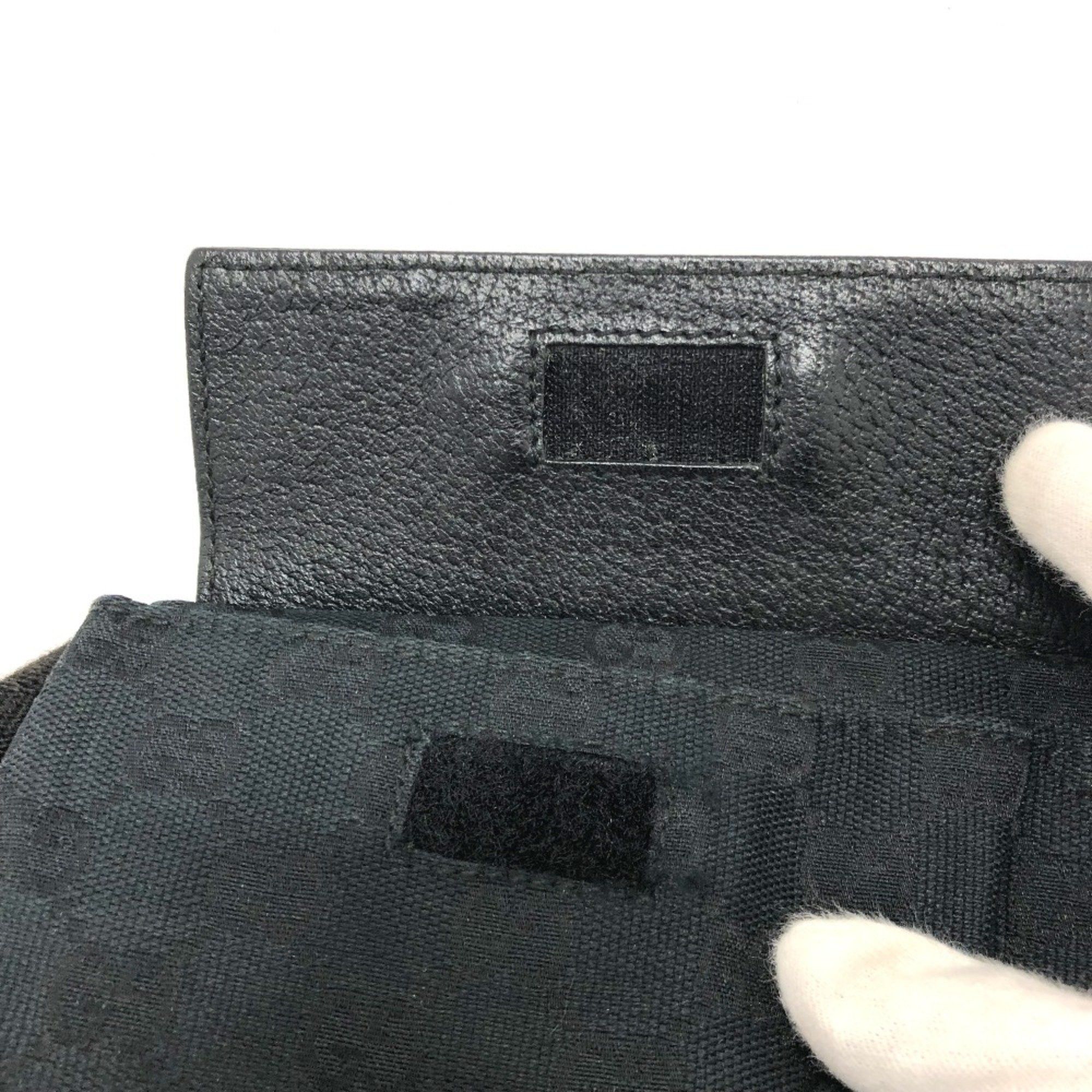 Gucci Gucci 28566 GG Bag Waist Pouch Black SilverHardware Size ONE SIZE - 13 Thumbnail