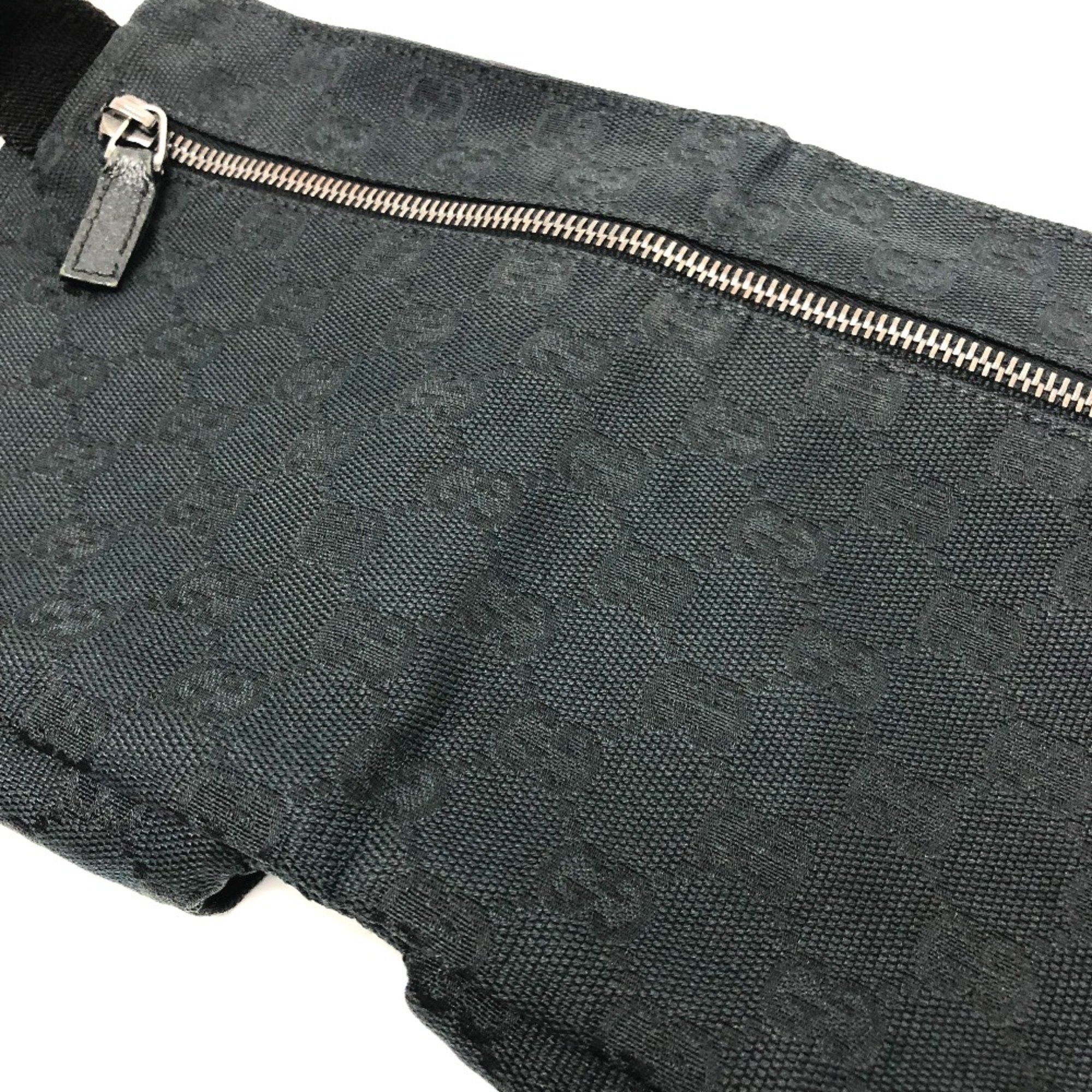Gucci Gucci 28566 GG Bag Waist Pouch Black SilverHardware Size ONE SIZE - 10 Thumbnail