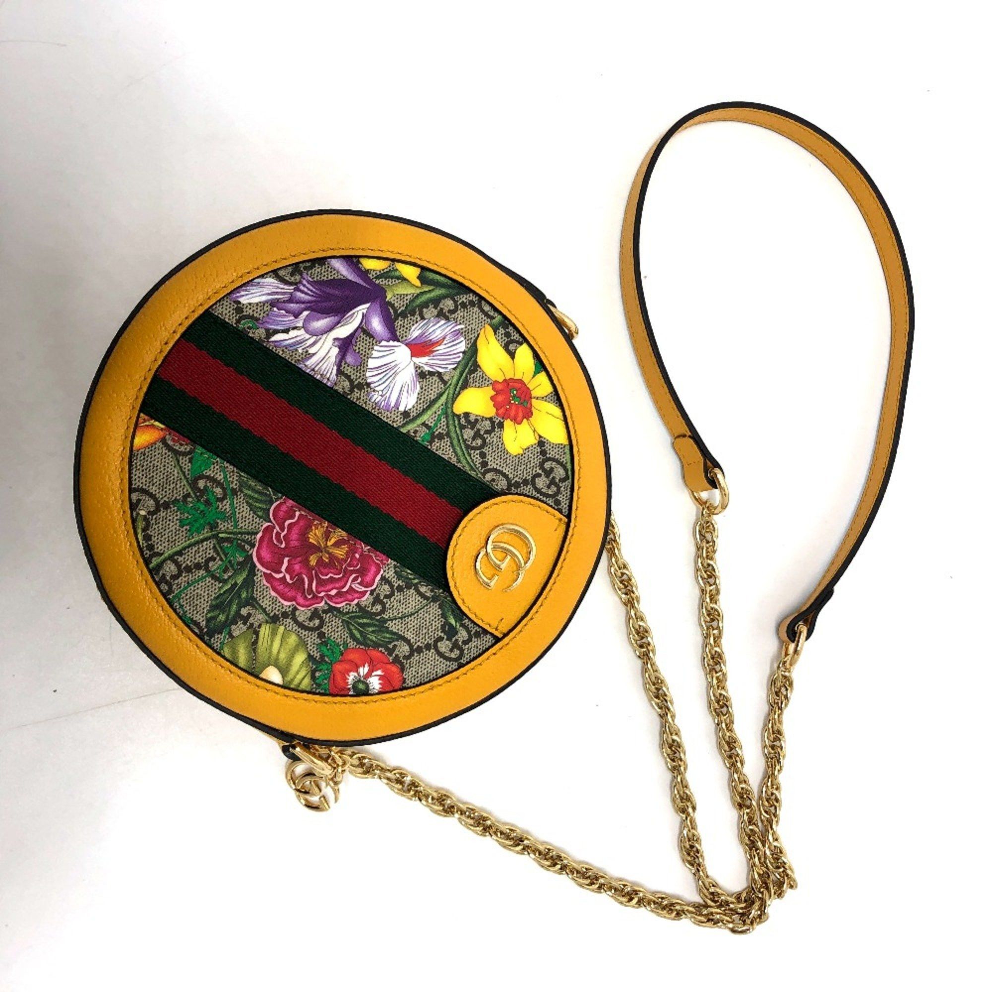 Gucci Gucci 550618 GG shoulder bag Shoulder Bag yellow Size ONE SIZE - 5 Thumbnail