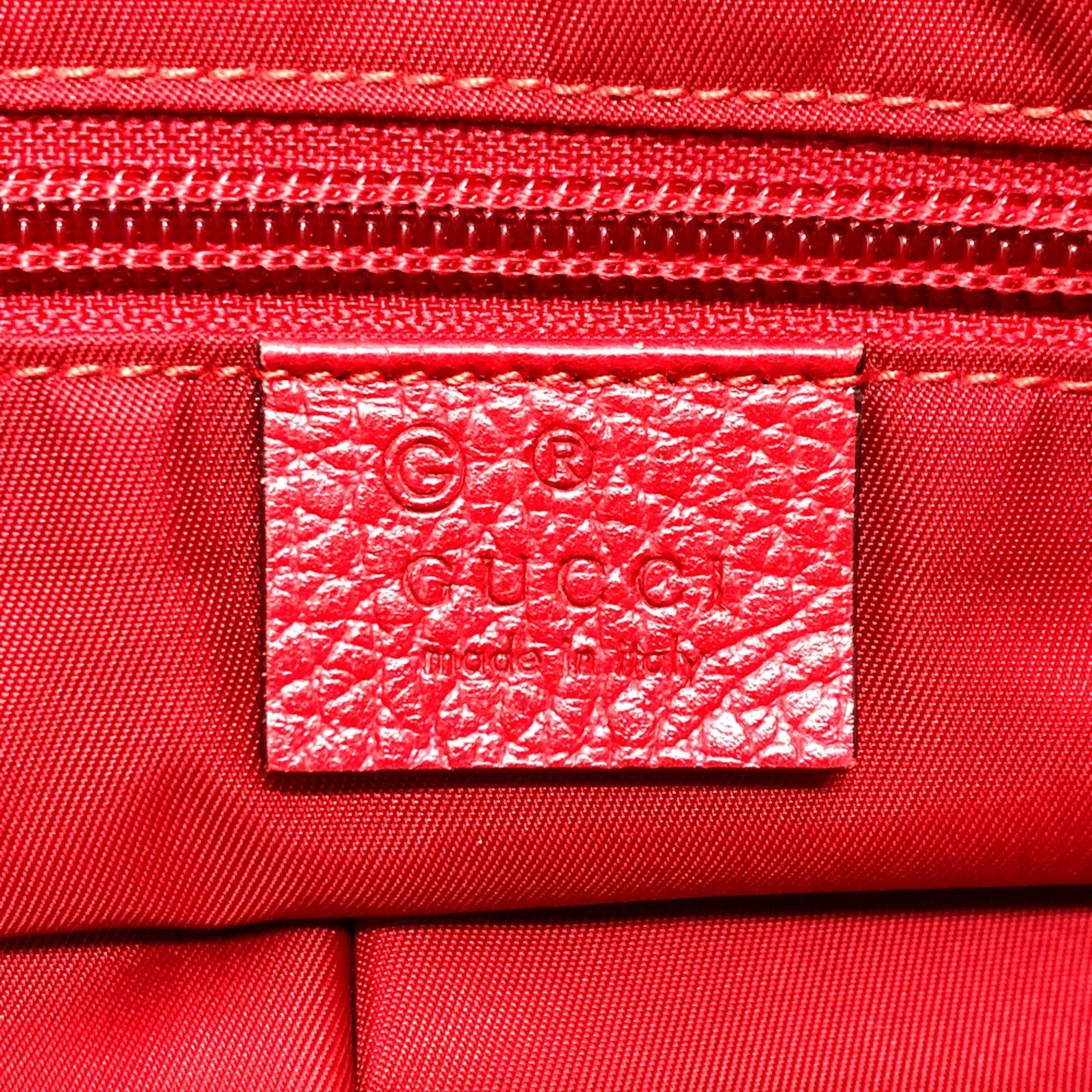 Gucci Gucci 510342 GG Bag Shoulder Bag Red SilverHardware Size ONE SIZE - 11 Thumbnail