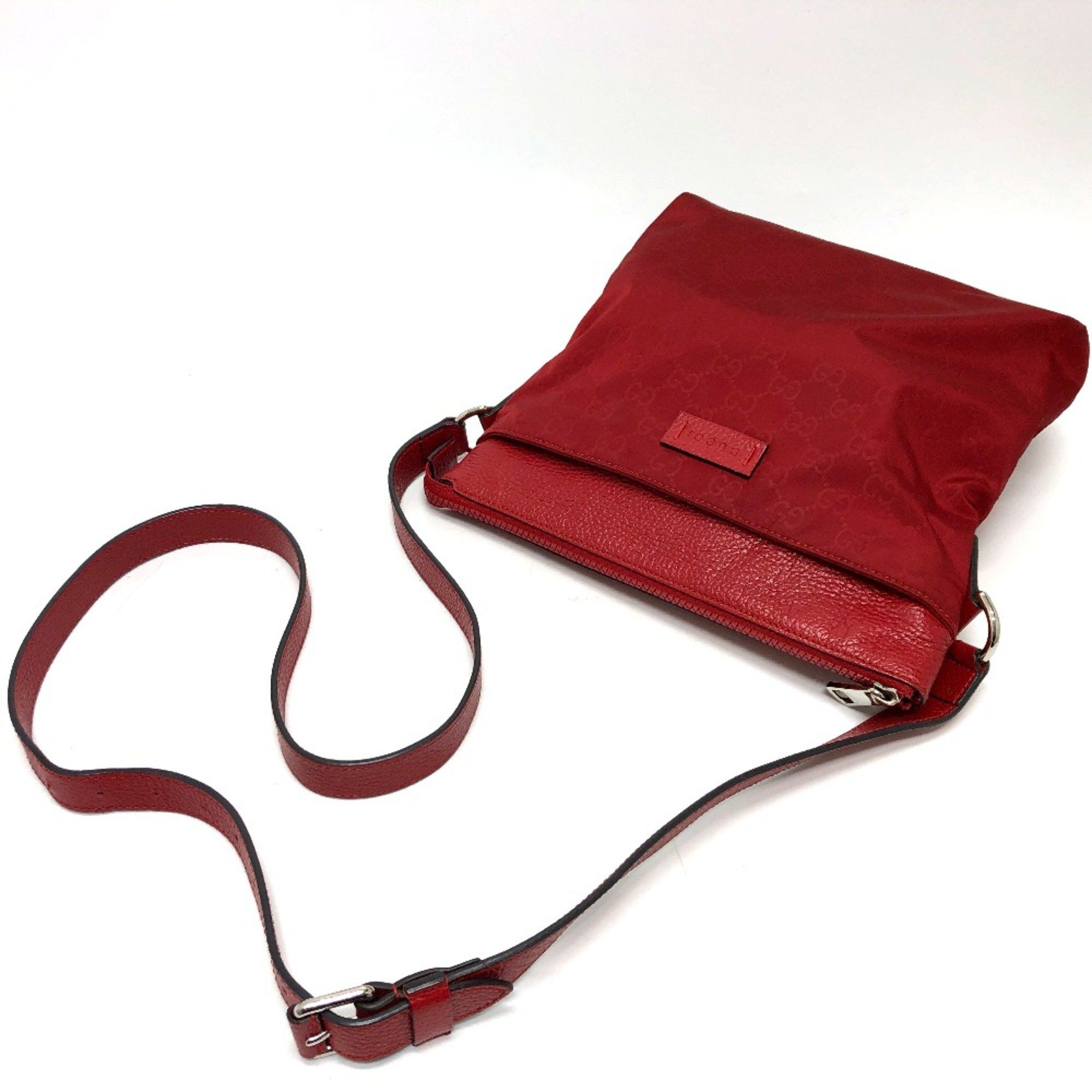 Gucci Gucci 510342 GG Bag Shoulder Bag Red SilverHardware Size ONE SIZE - 7 Thumbnail