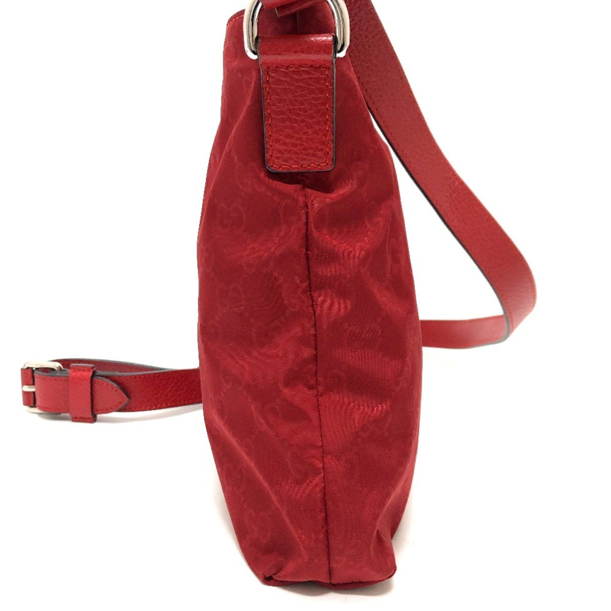 Gucci Gucci 510342 GG Bag Shoulder Bag Red SilverHardware Size ONE SIZE - 3 Thumbnail