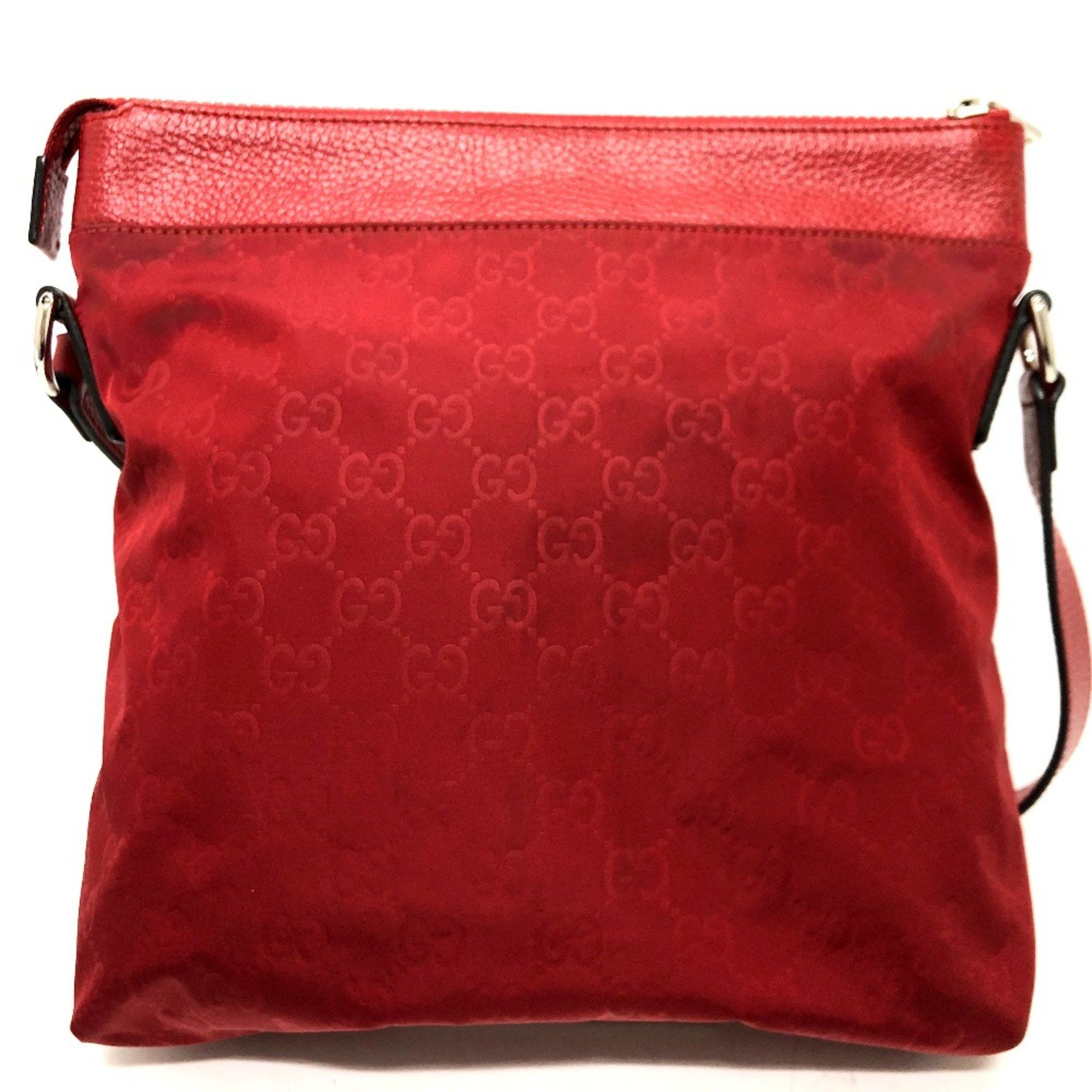 Gucci Gucci 510342 GG Bag Shoulder Bag Red SilverHardware Size ONE SIZE - 2 Thumbnail