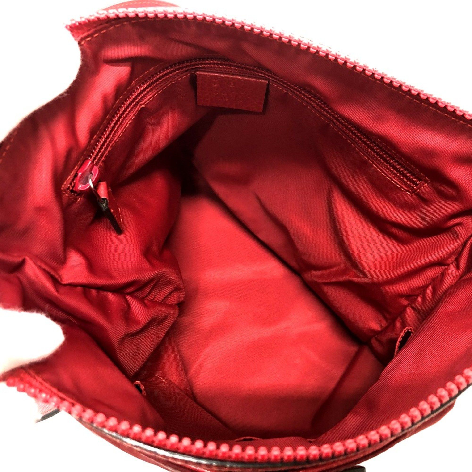 Gucci Gucci 510342 GG Bag Shoulder Bag Red SilverHardware Size ONE SIZE - 13 Thumbnail