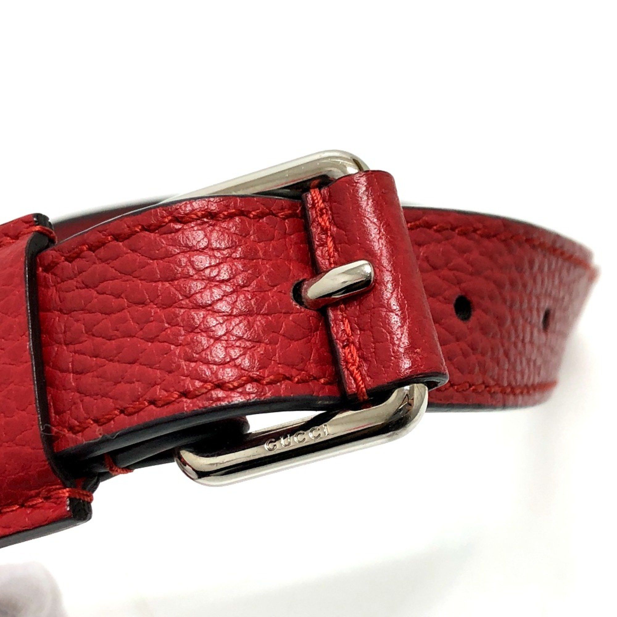 Gucci Gucci 510342 GG Bag Shoulder Bag Red SilverHardware Size ONE SIZE - 8 Thumbnail