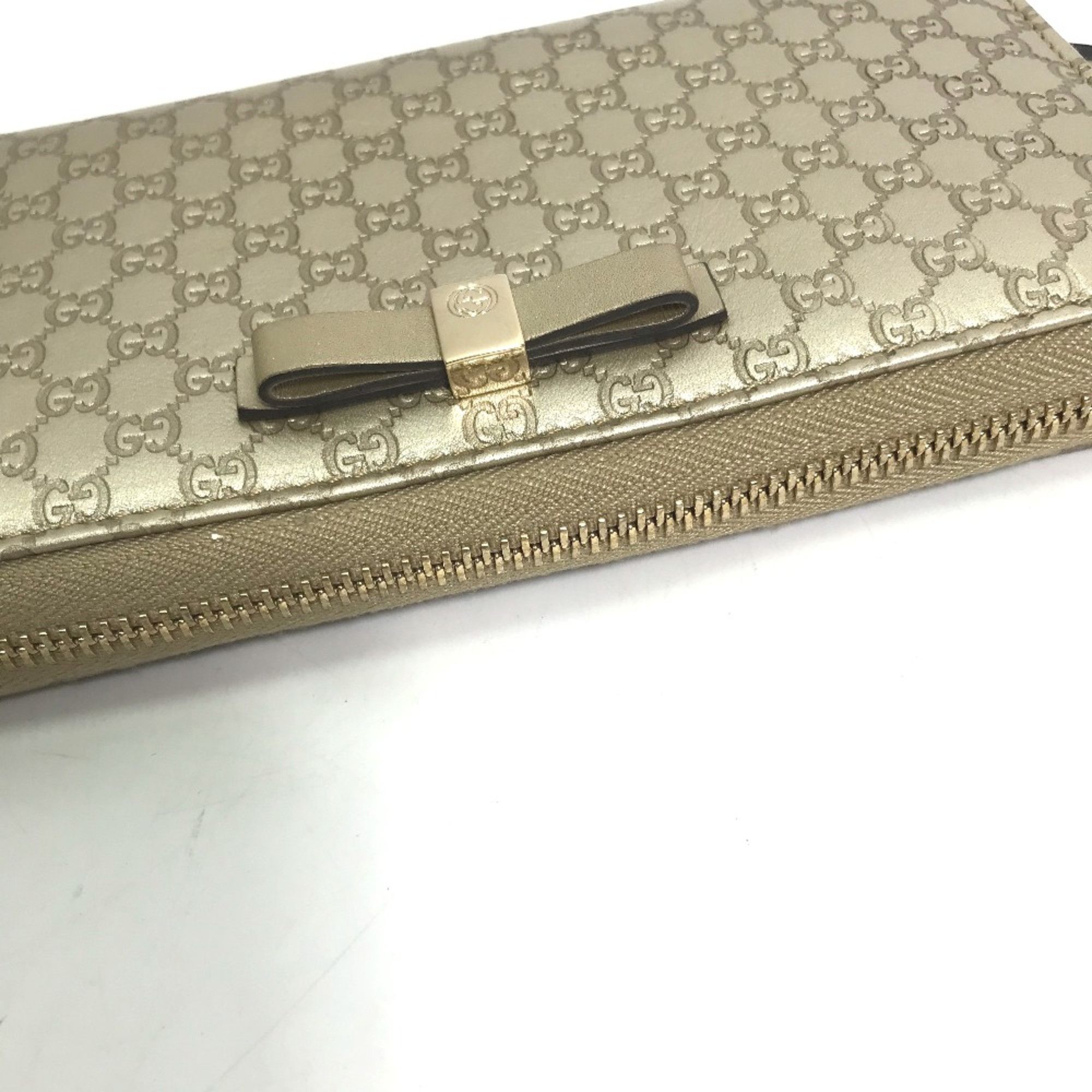 Gucci Gucci 388680 Guccissima GG long wallet Long Wallet Gold Size ONE SIZE - 5 Thumbnail