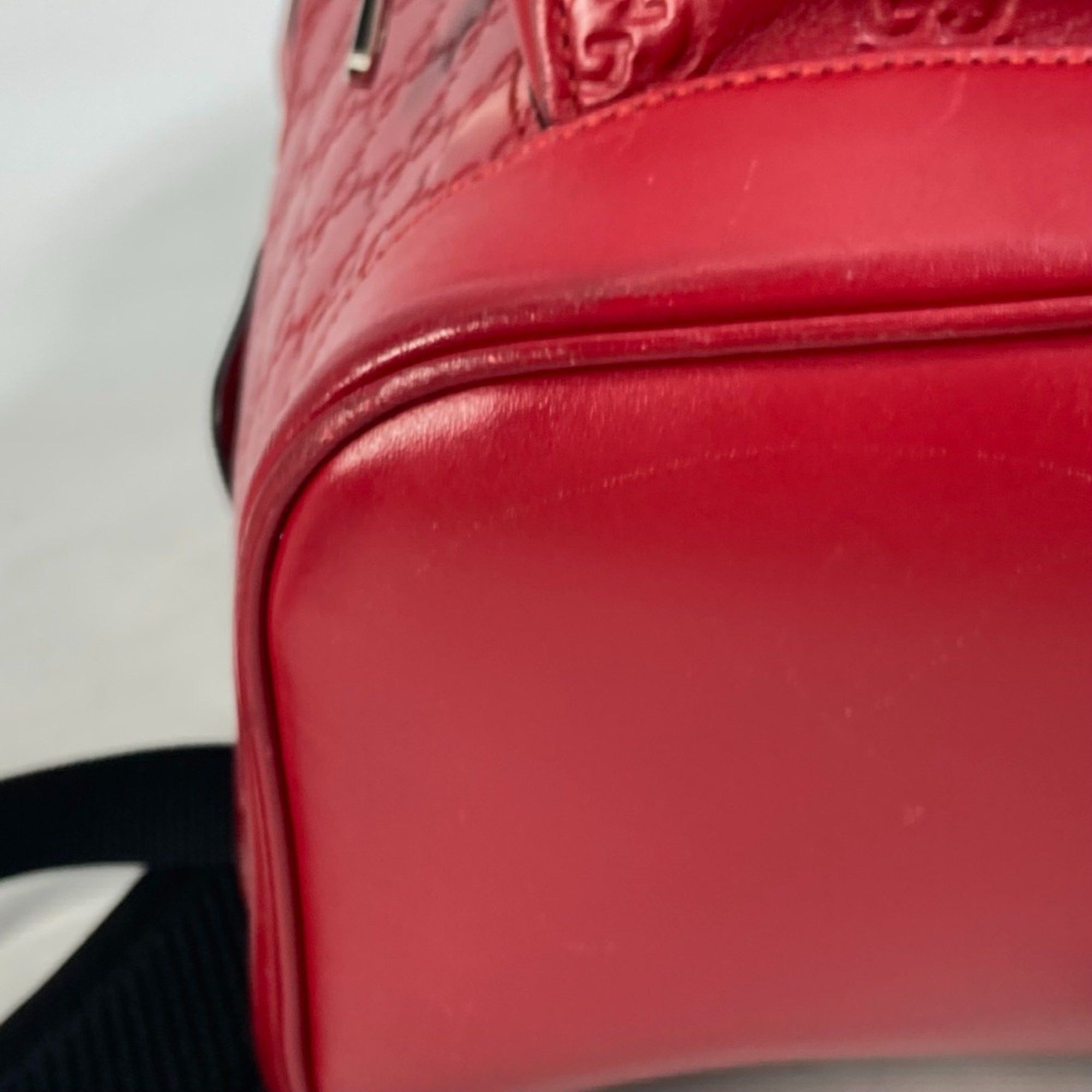 Gucci Gucci 406370 Guccissima backpack bag Backpack Red Size ONE SIZE - 6 Thumbnail