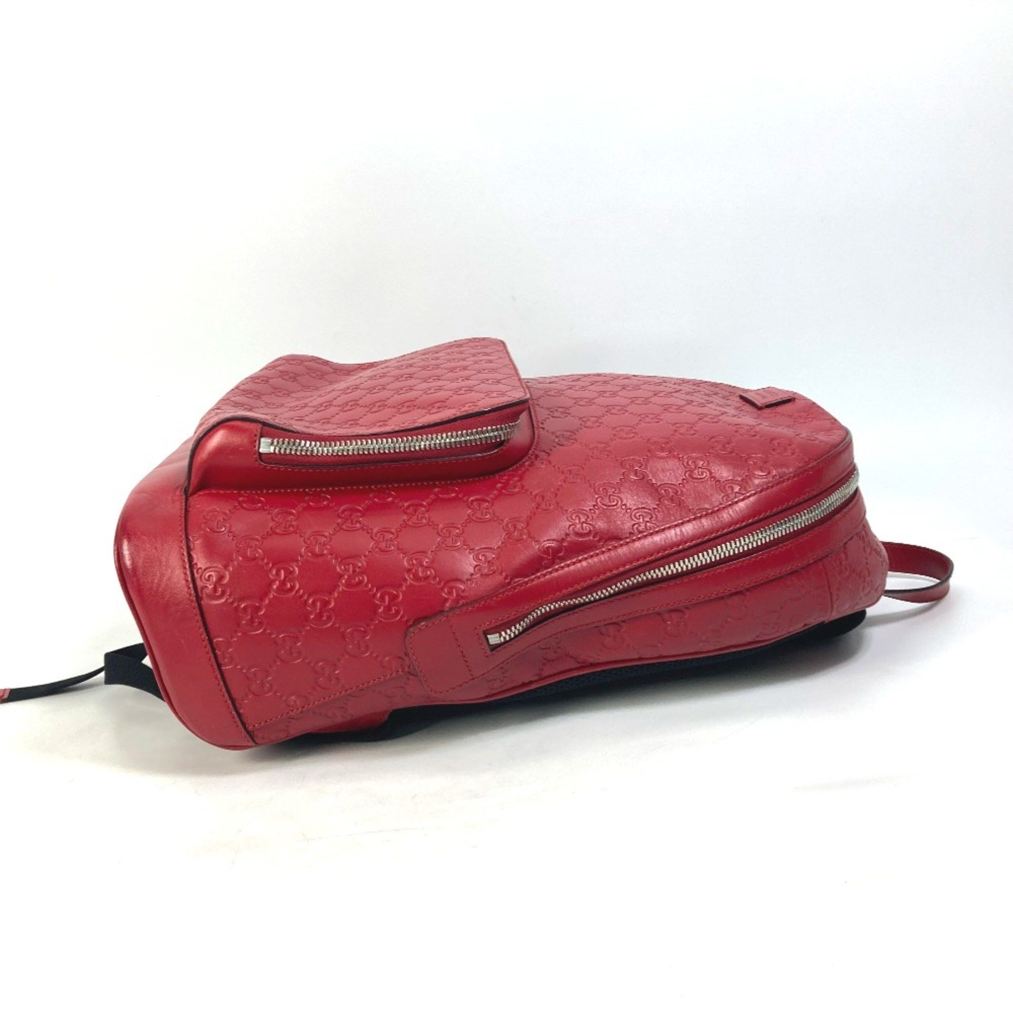 Gucci Gucci 406370 Guccissima backpack bag Backpack Red Size ONE SIZE - 4 Thumbnail