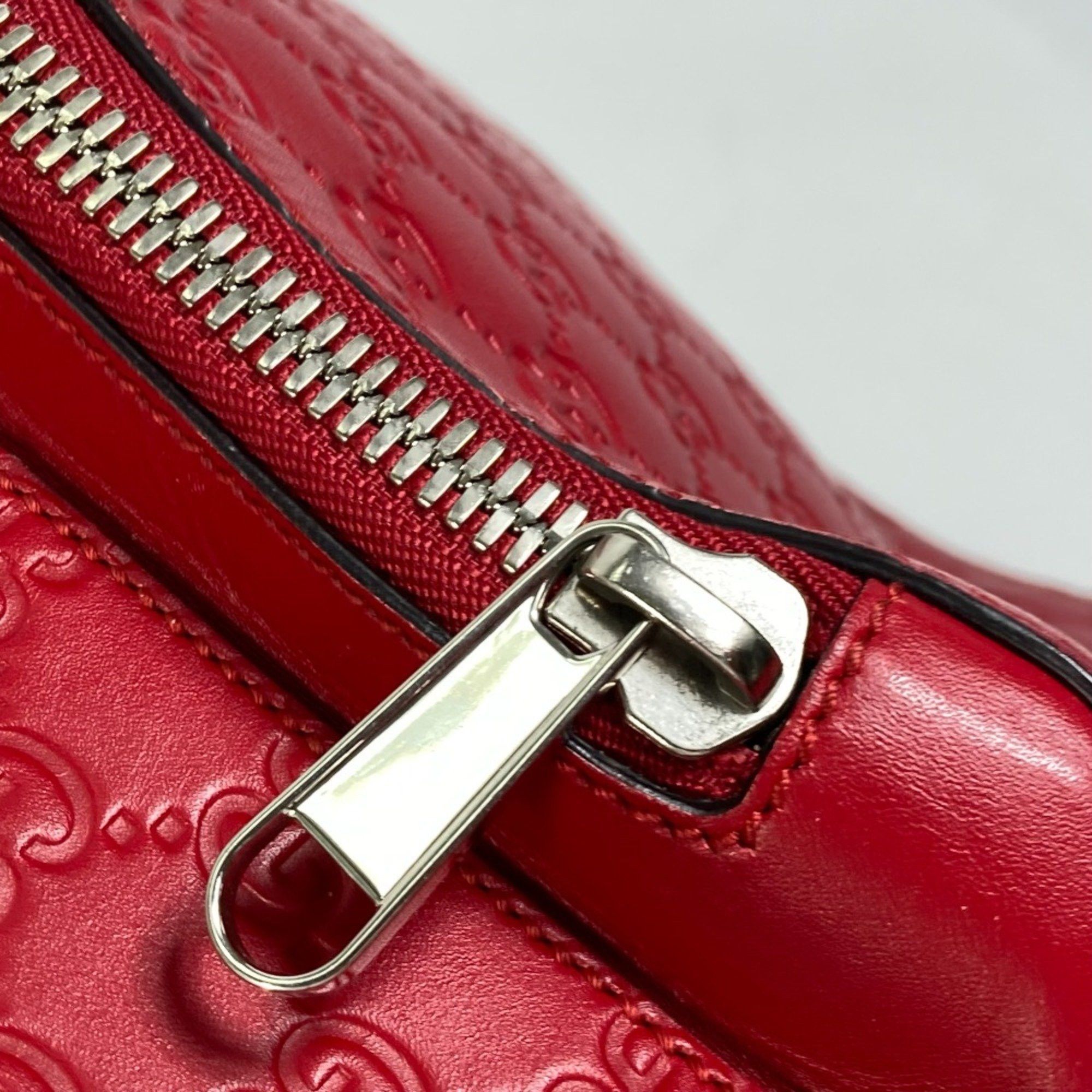 Gucci Gucci 406370 Guccissima backpack bag Backpack Red Size ONE SIZE - 9 Thumbnail