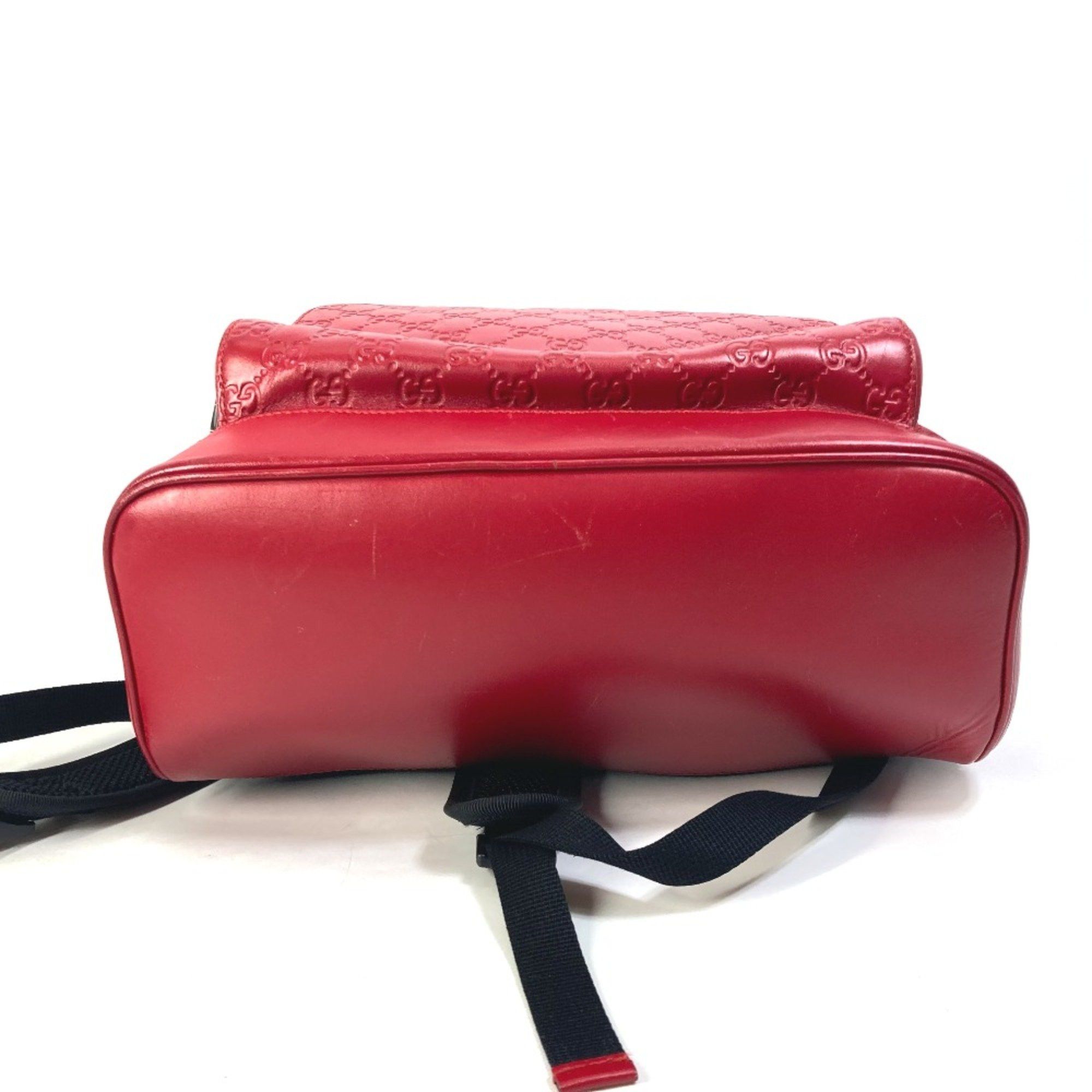 Gucci Gucci 406370 Guccissima backpack bag Backpack Red Size ONE SIZE - 5 Thumbnail