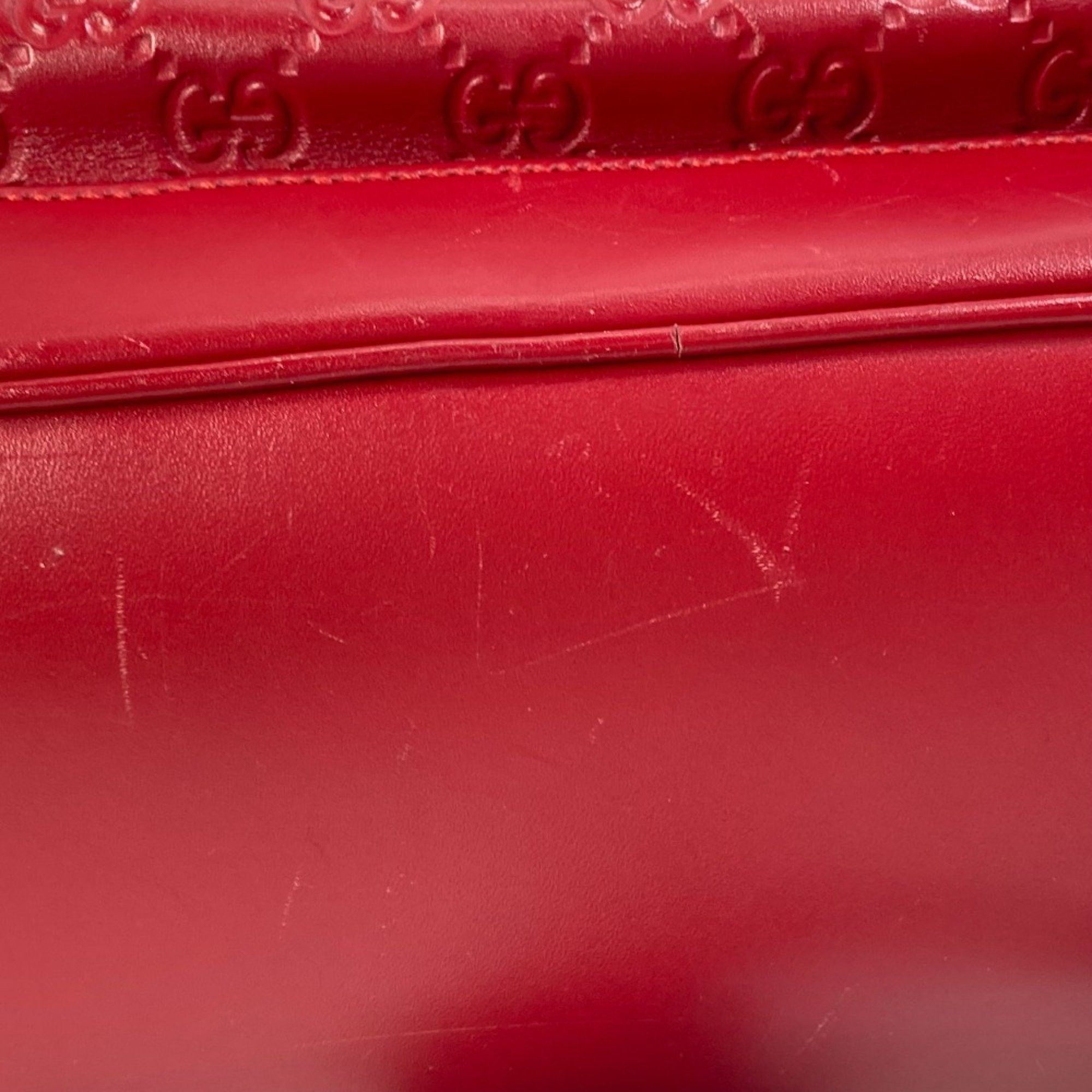 Gucci Gucci 406370 Guccissima backpack bag Backpack Red Size ONE SIZE - 7 Thumbnail