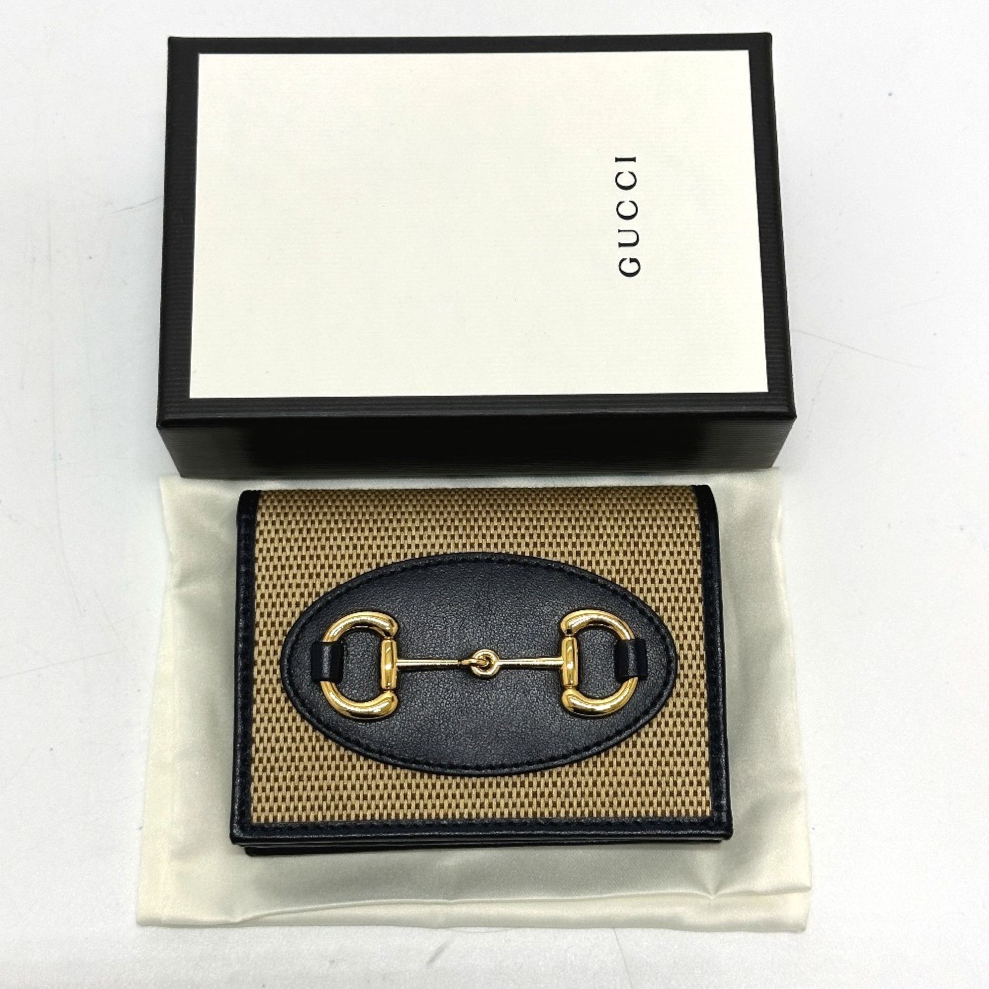 Gucci Gucci 621887 Compact wallet Trifold wallet Beige GoldHardware Size ONE SIZE - 15 Thumbnail
