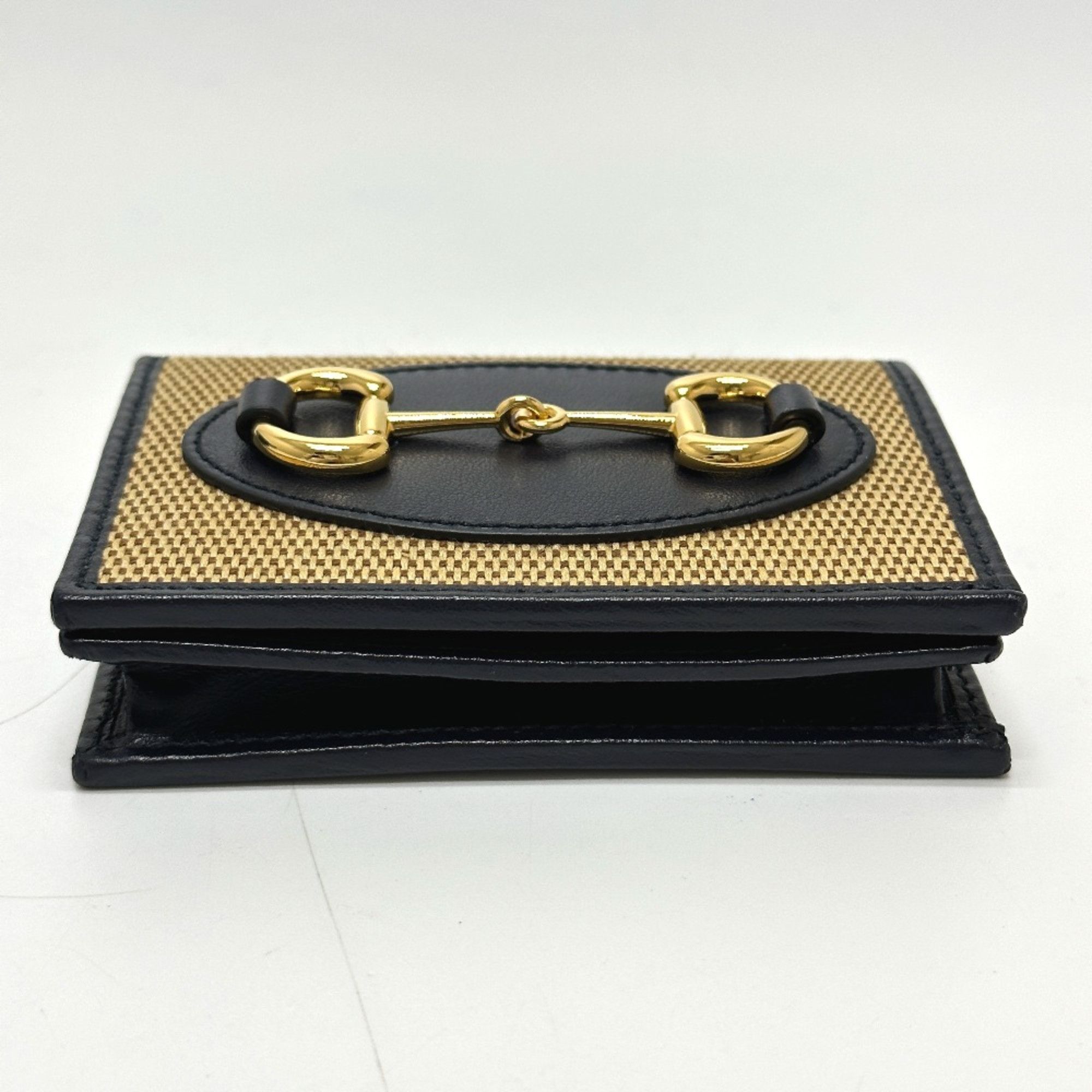 Gucci Gucci 621887 Compact wallet Trifold wallet Beige GoldHardware Size ONE SIZE - 3 Thumbnail