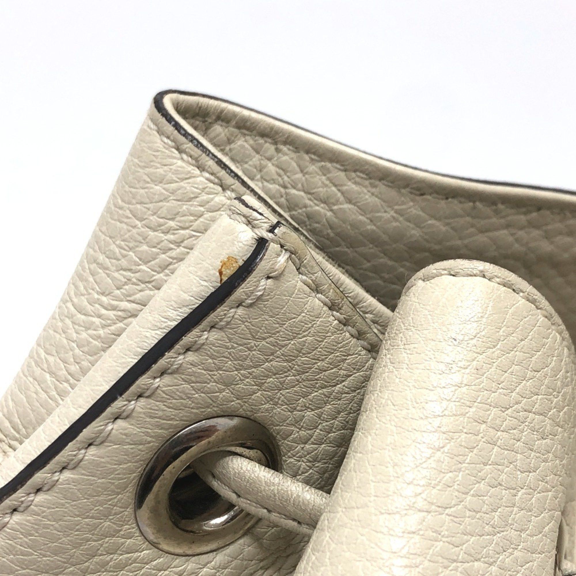 Gucci Gucci 370833 Bamboo Backpack WhiteBased SilverHardware Size ONE SIZE - 6 Thumbnail