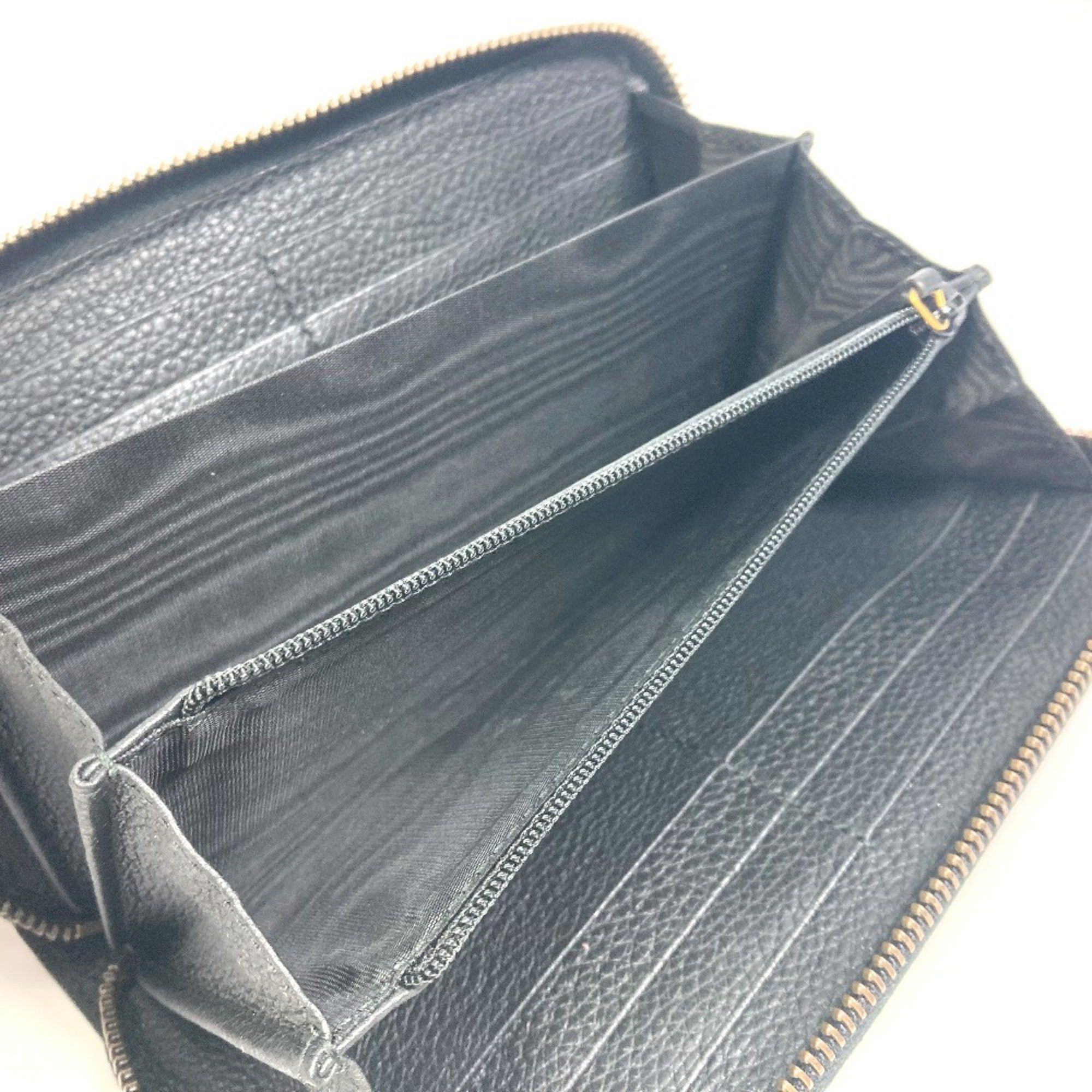 Gucci Gucci 496317 Sherry line Zip Around Long Wallet Black Size ONE SIZE - 7 Thumbnail