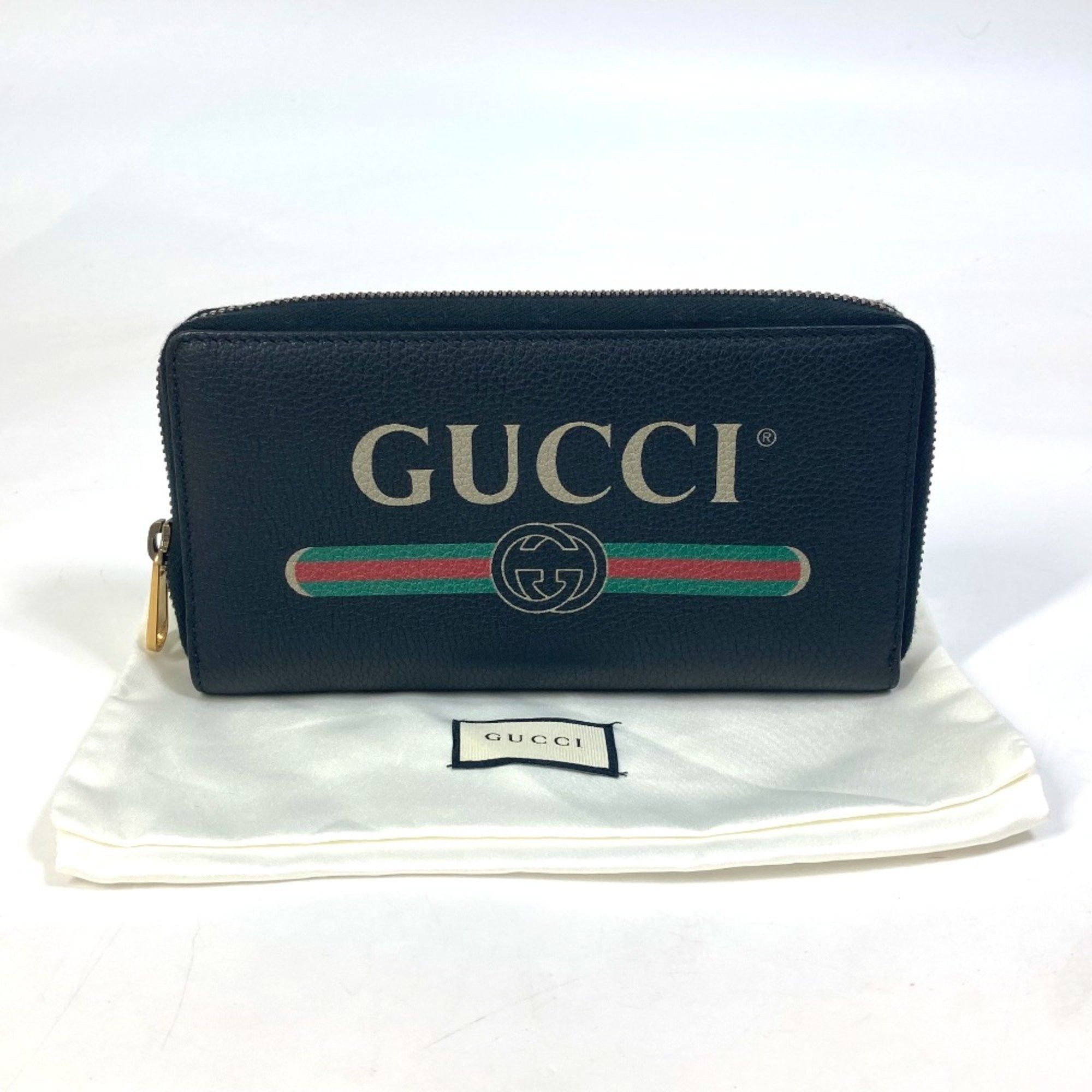 Gucci Gucci 496317 Sherry line Zip Around Long Wallet Black Size ONE SIZE - 12 Thumbnail