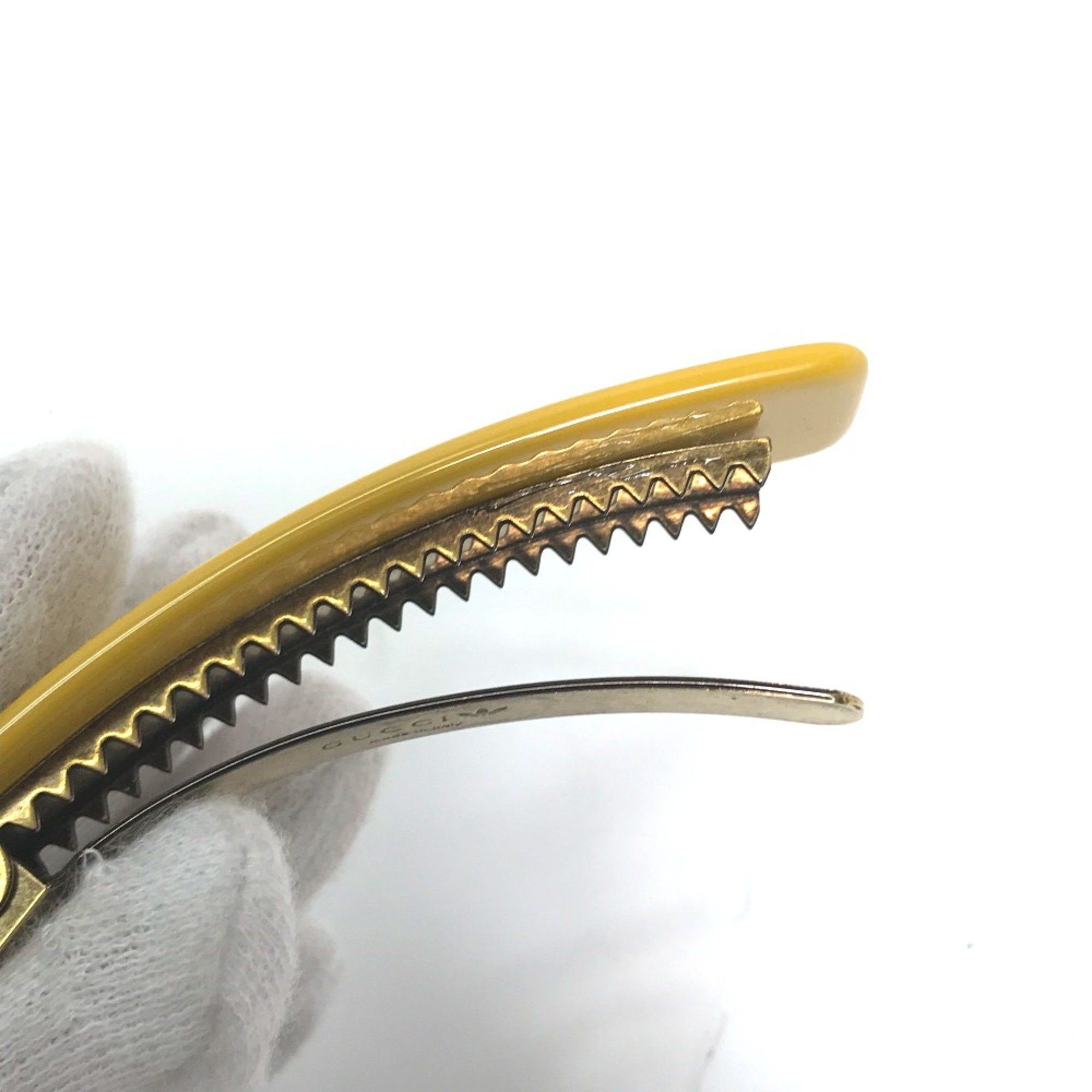 Gucci Gucci 702940 hair accessory Barrette Valletta yellow Size ONE SIZE - 9 Thumbnail