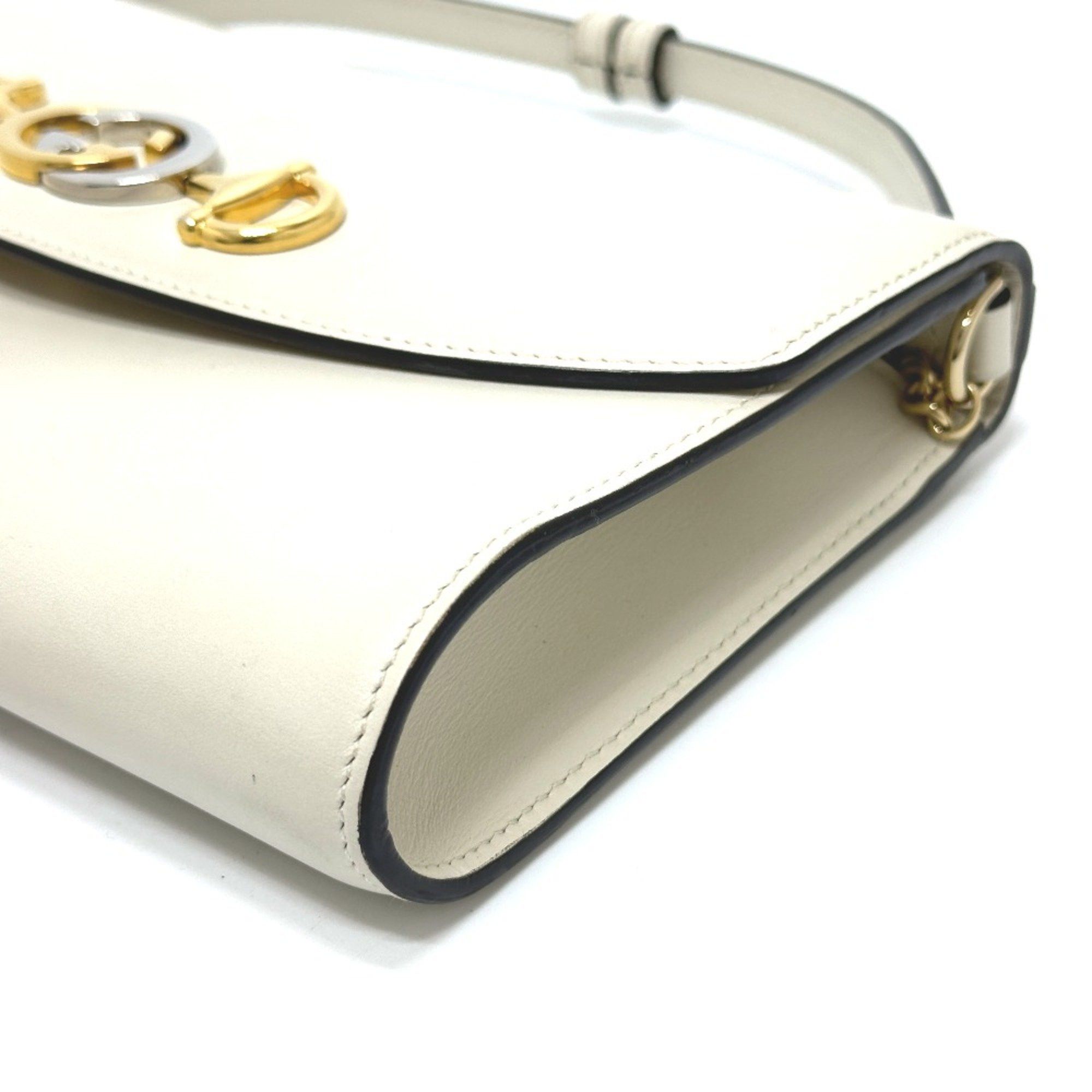 Gucci Gucci 572375 Chain Shoulder Bag Off White Size ONE SIZE - 4 Thumbnail