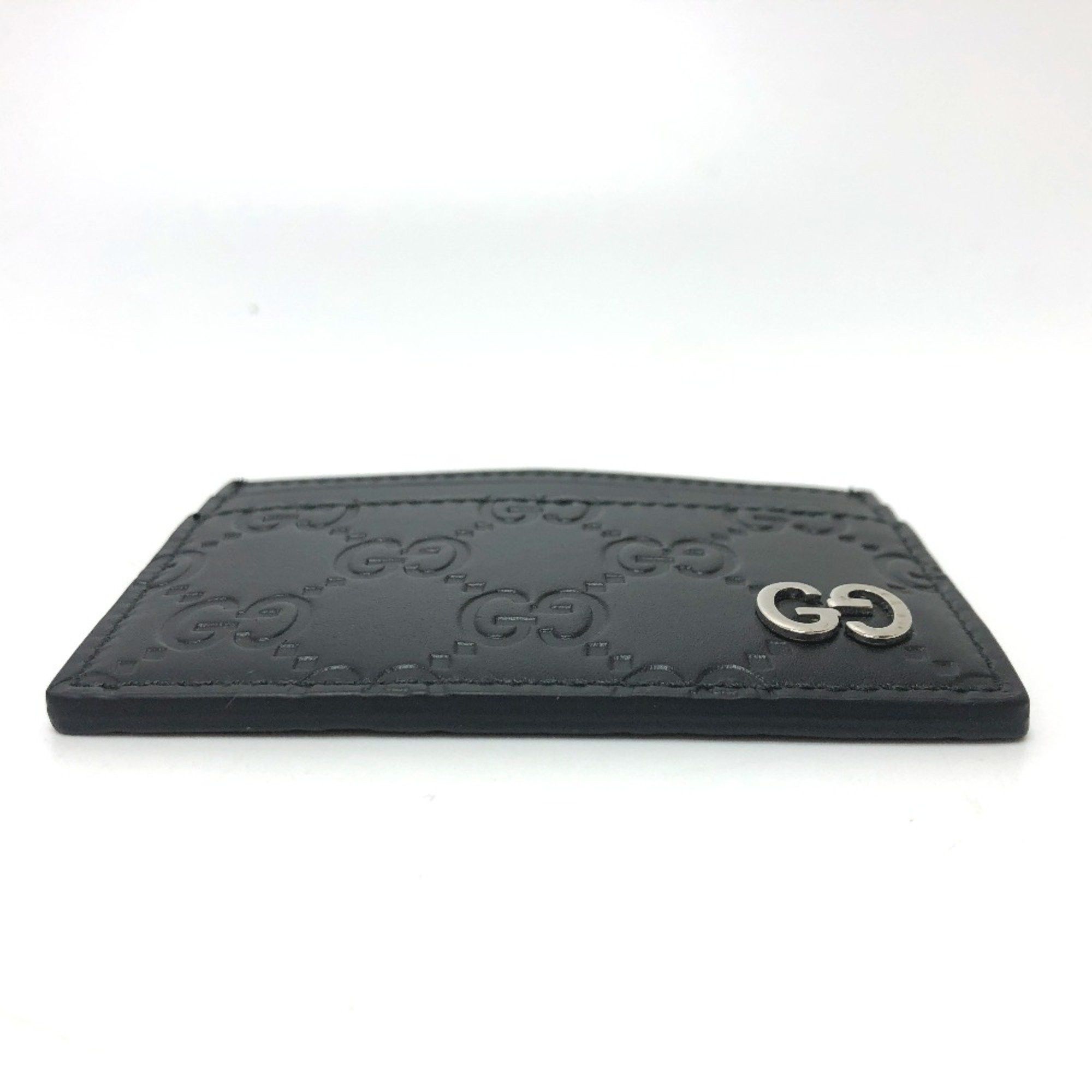 Gucci Gucci 473927 Sima Card Case Black Size ONE SIZE - 4 Thumbnail