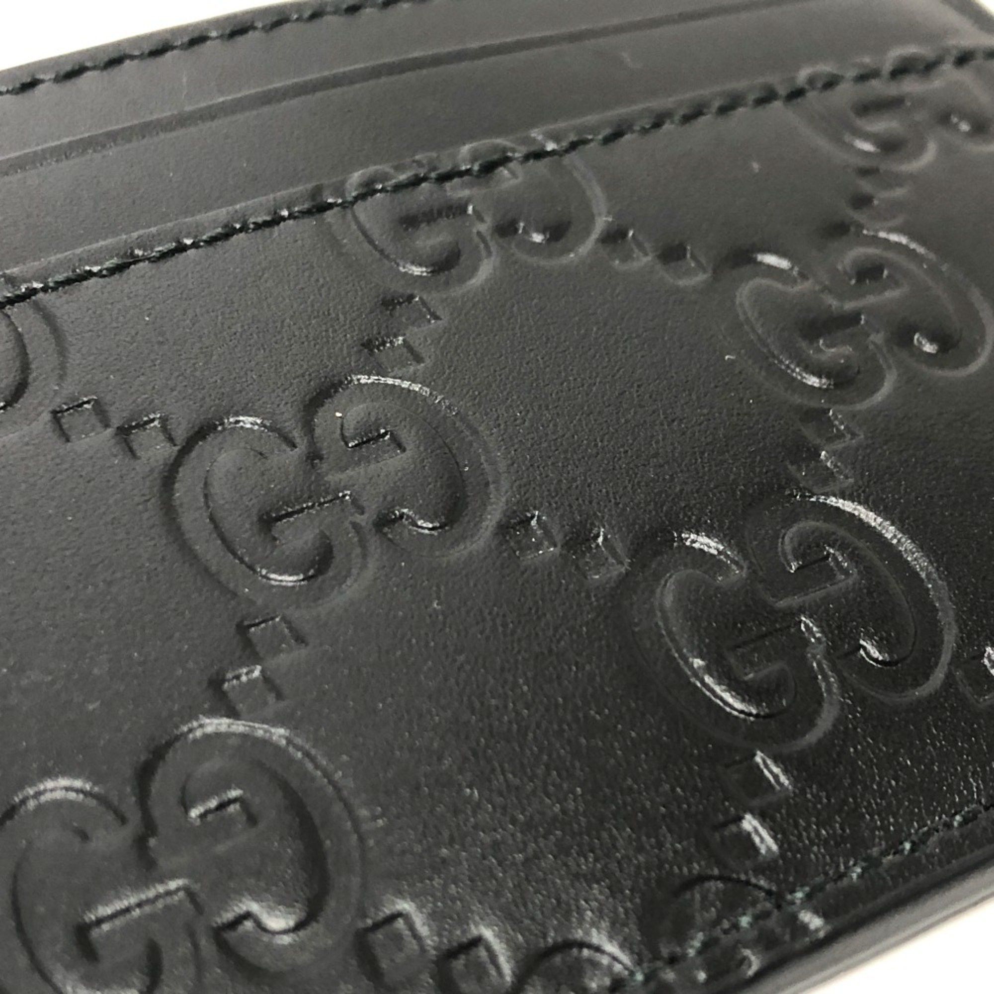 Gucci Gucci 473927 Sima Card Case Black Size ONE SIZE - 7 Thumbnail