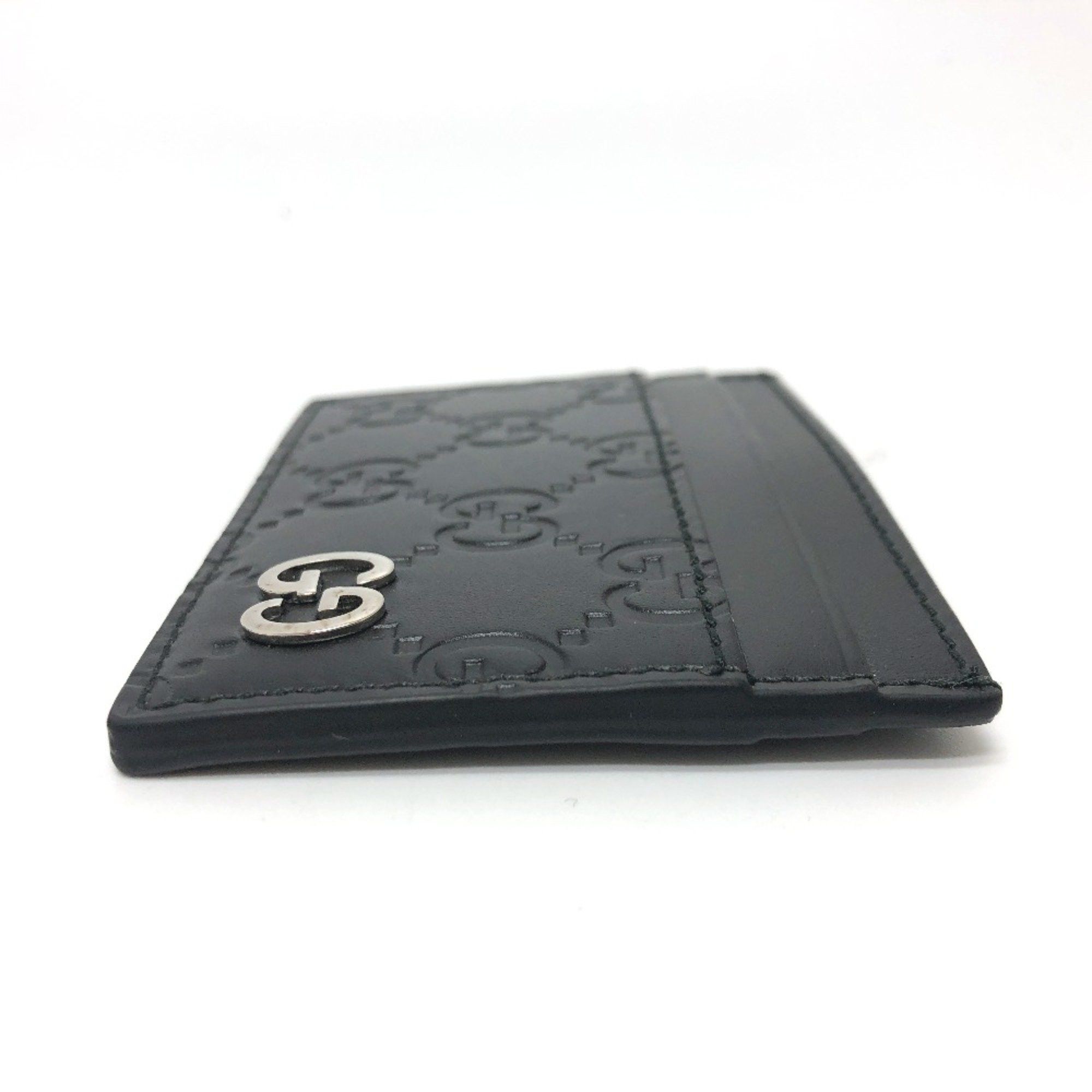 Gucci Gucci 473927 Sima Card Case Black Size ONE SIZE - 3 Thumbnail