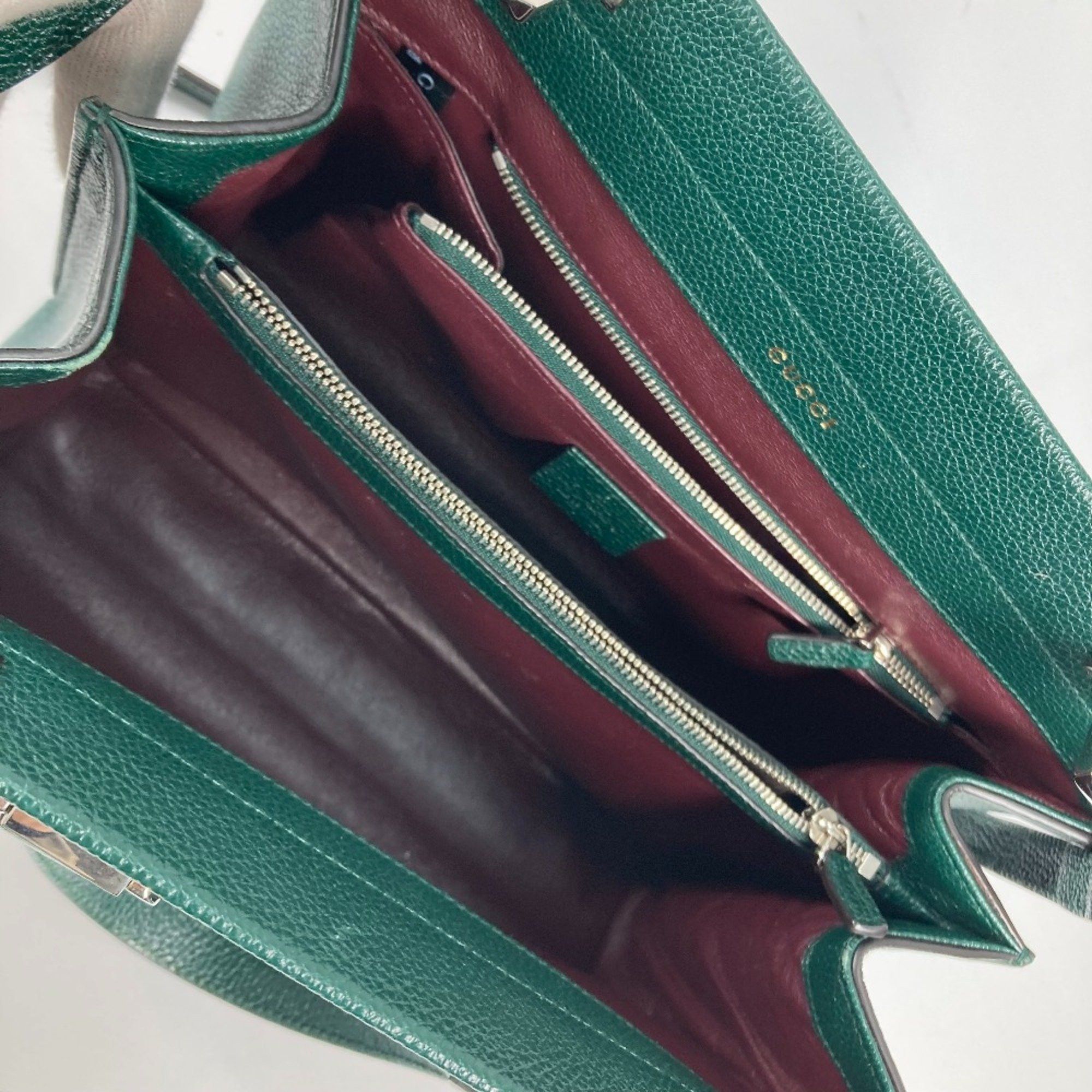 Gucci Gucci 569712 2WAY Bag Shoulder Bag Bag Hand Bag Green Size ONE SIZE - 15 Thumbnail