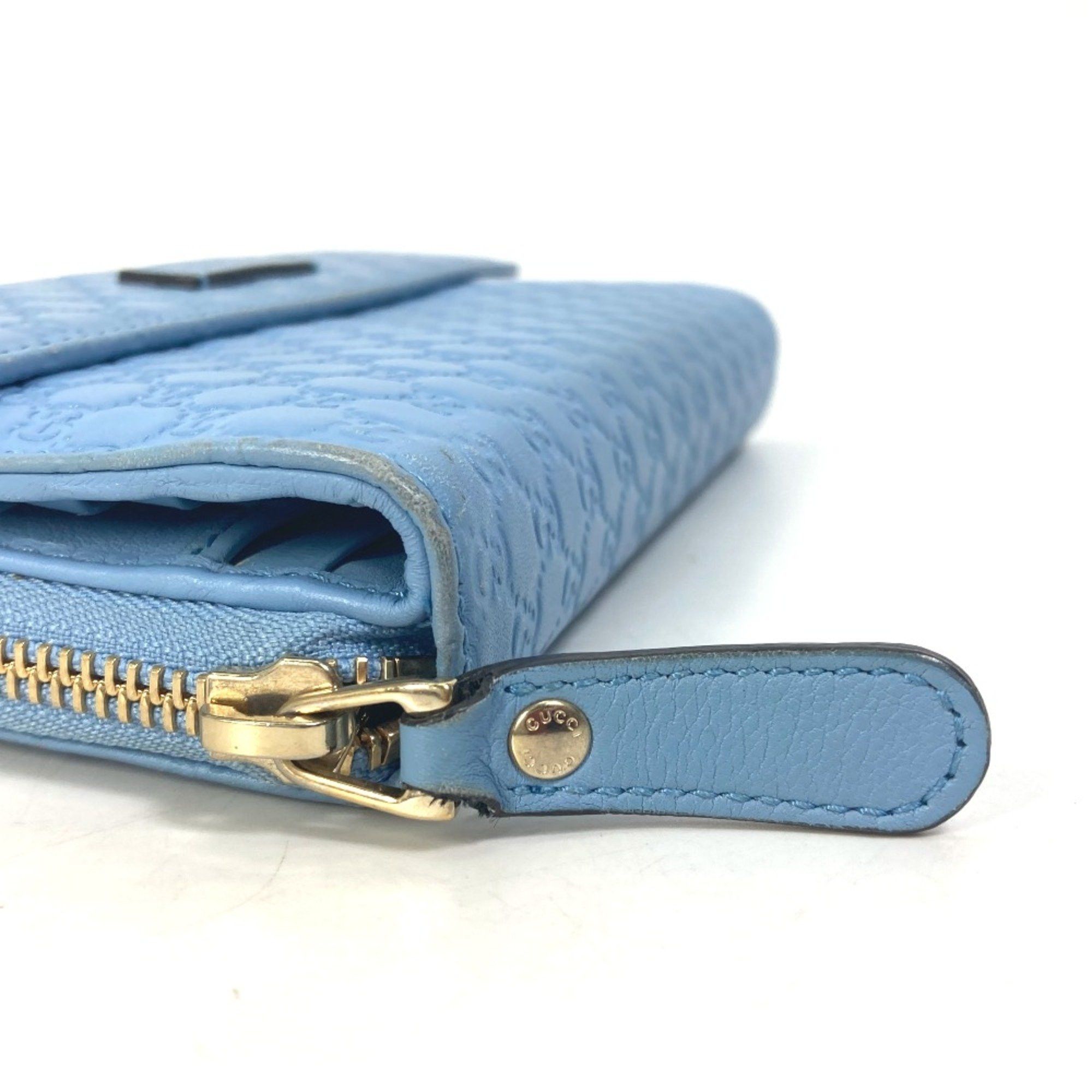Gucci Gucci 449364 Zip Around Long Wallet Light blue Size ONE SIZE - 3 Thumbnail