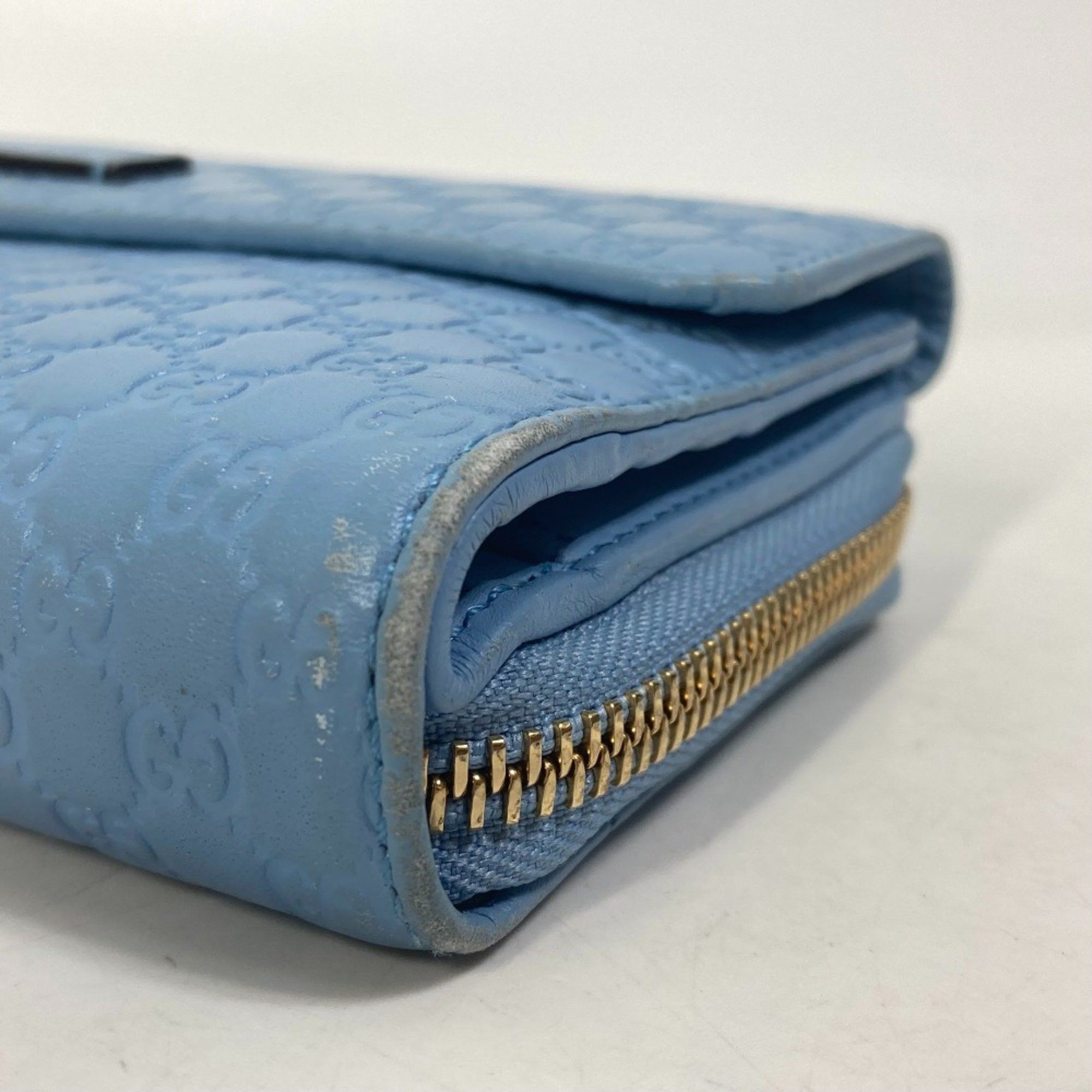 Gucci Gucci 449364 Zip Around Long Wallet Light blue Size ONE SIZE - 4 Thumbnail
