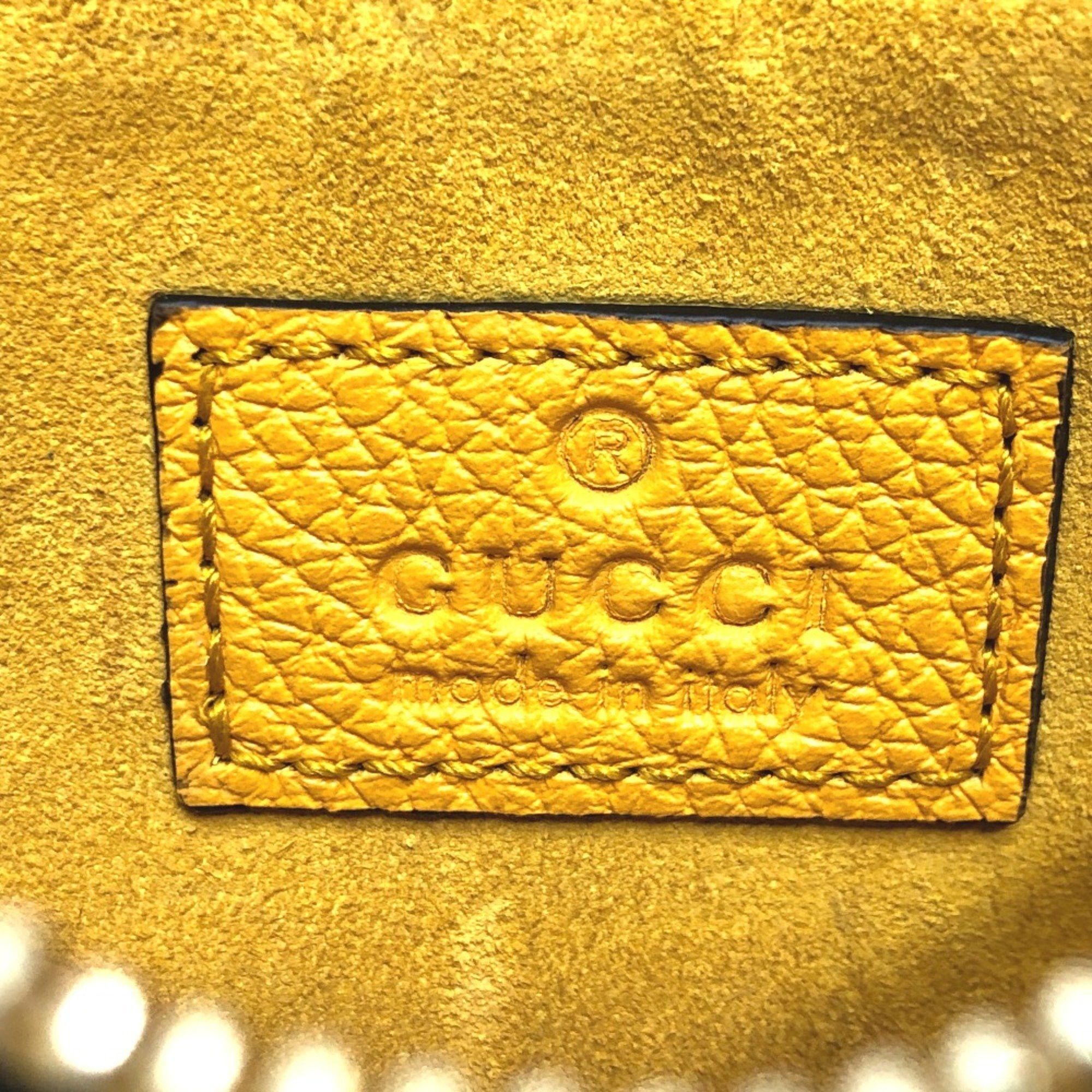 Gucci Gucci 725550 Card Case coin purse yellow GoldHardware Size ONE SIZE - 13 Thumbnail