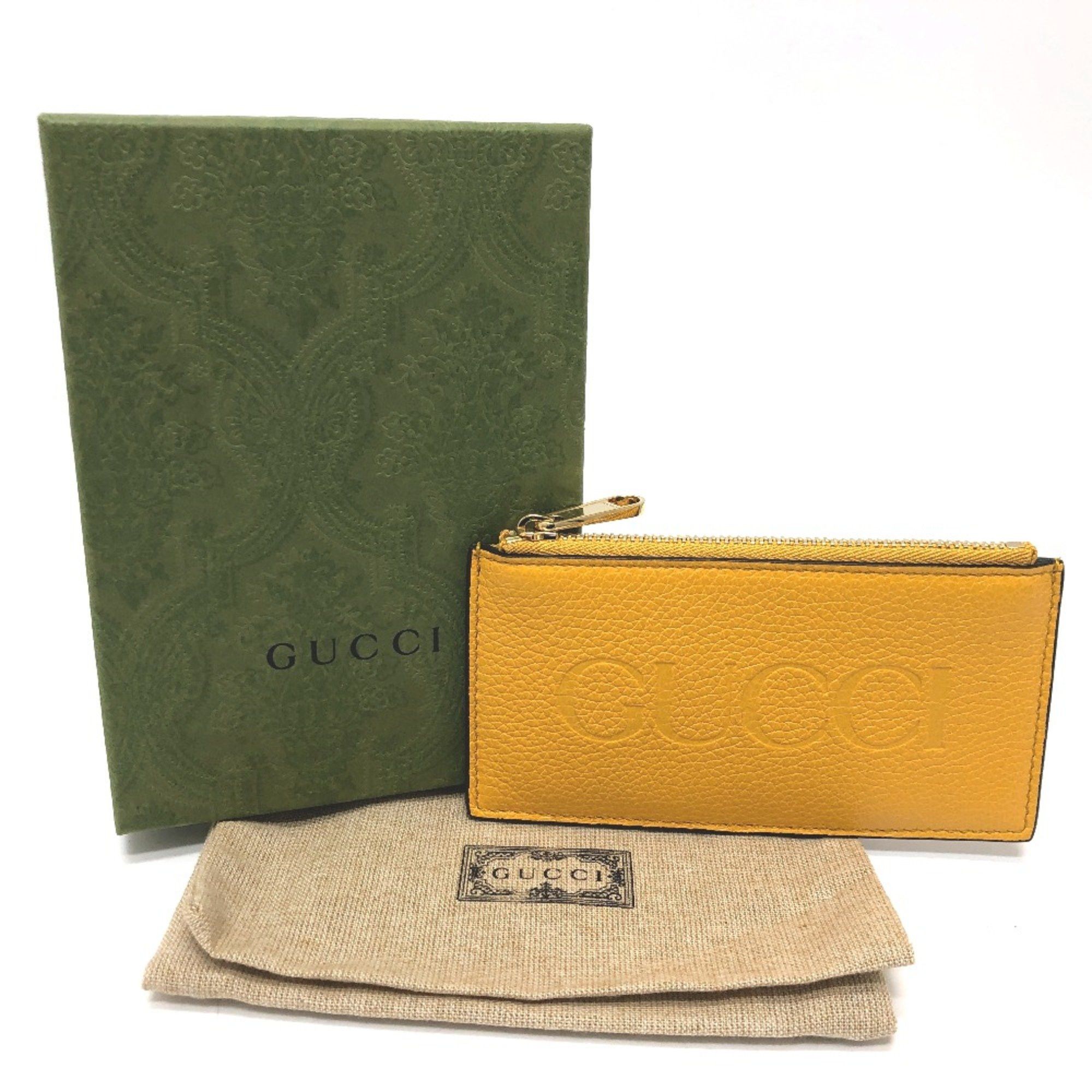 Gucci Gucci 725550 Card Case coin purse yellow GoldHardware Size ONE SIZE - 14 Thumbnail