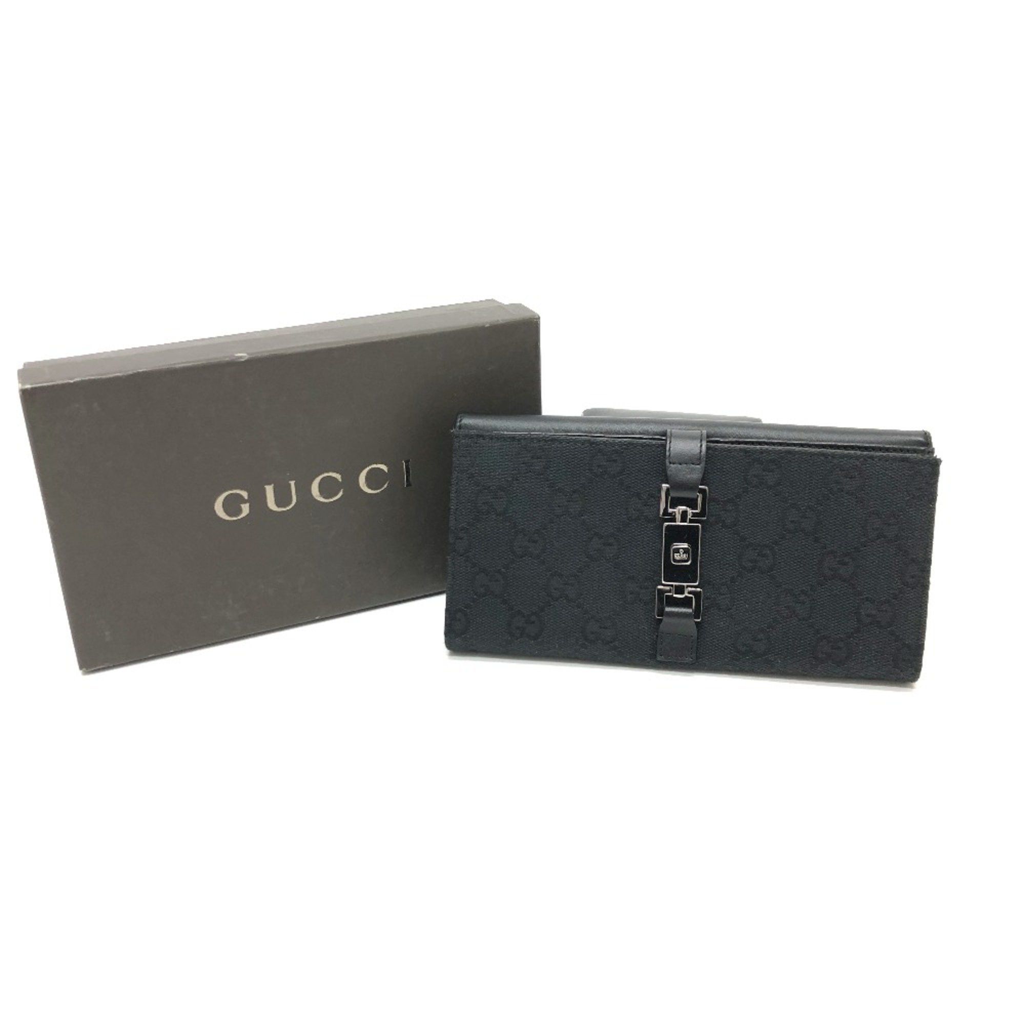 Gucci Gucci 035.2184 GG Long Wallet Folded wallet Black SilverHardware Size ONE SIZE - 16 Thumbnail