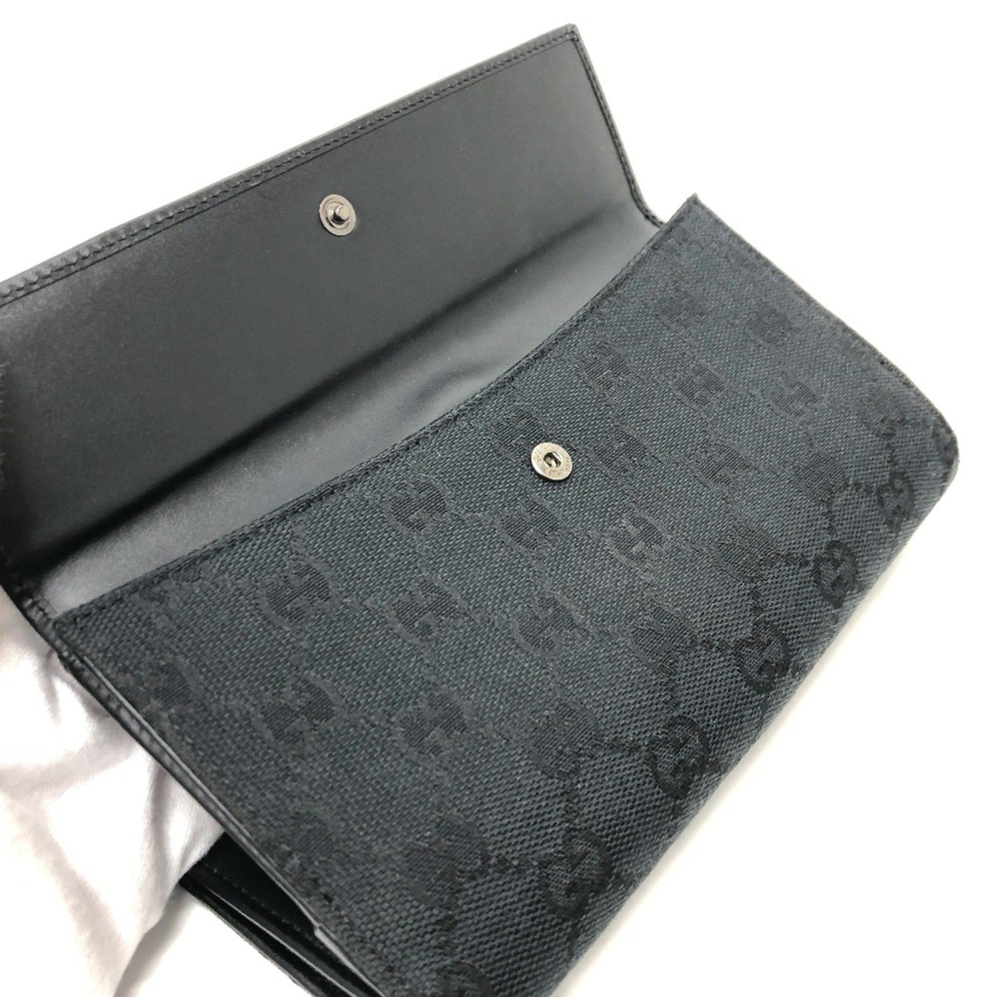 Gucci Gucci 035.2184 GG Long Wallet Folded wallet Black SilverHardware Size ONE SIZE - 12 Thumbnail
