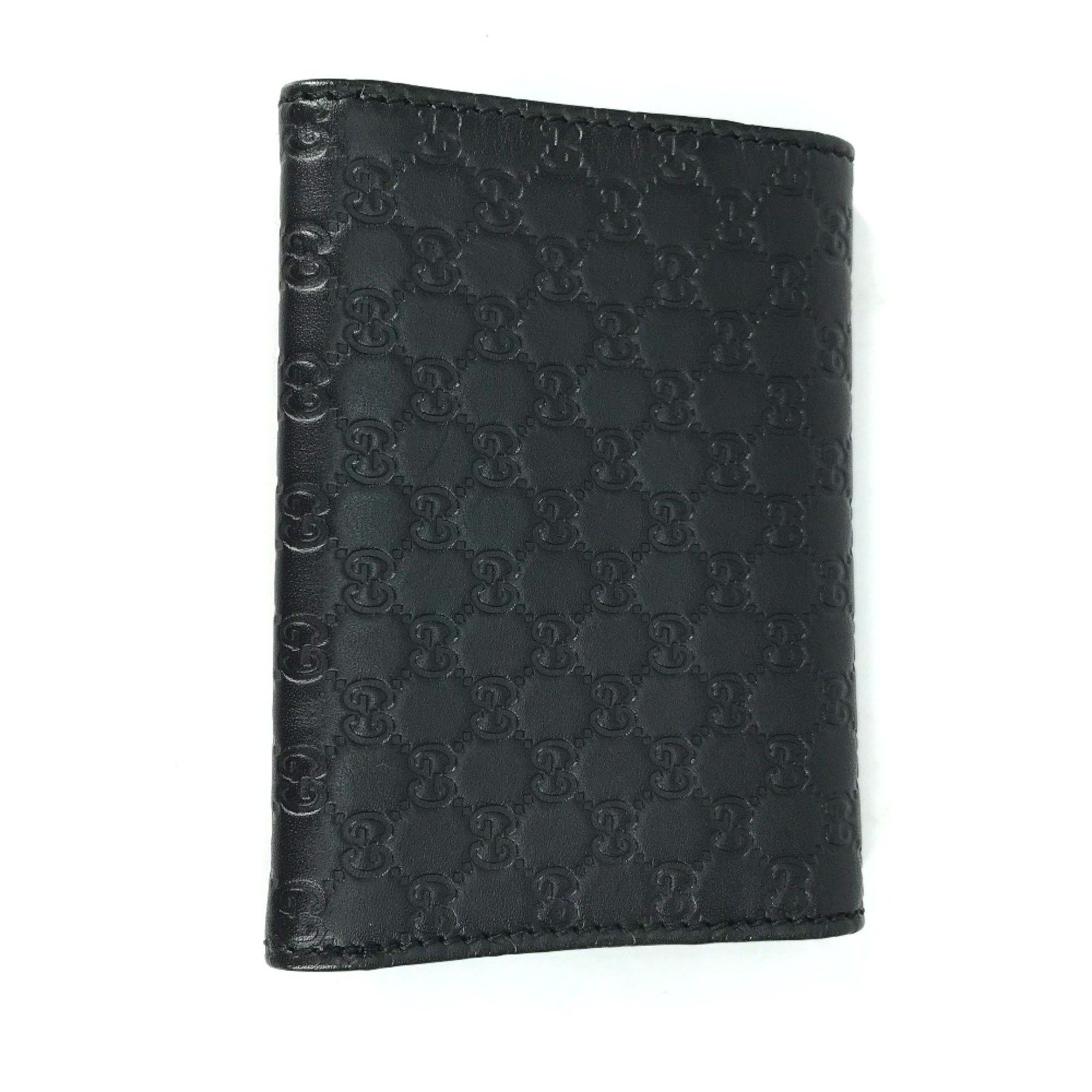 Gucci Gucci 544030 Guccissima Two fold Card Case Black Size ONE SIZE - 2 Thumbnail