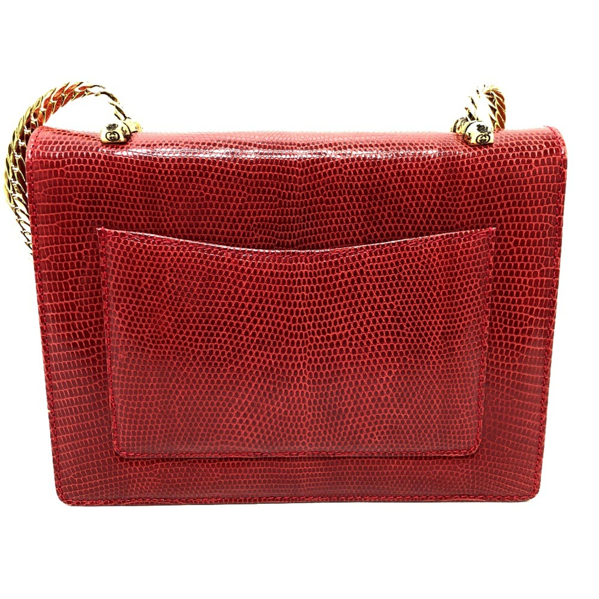 Gucci Gucci Old Gucci Shoulder Bag Red GoldHardware Size ONE SIZE - 2 Thumbnail