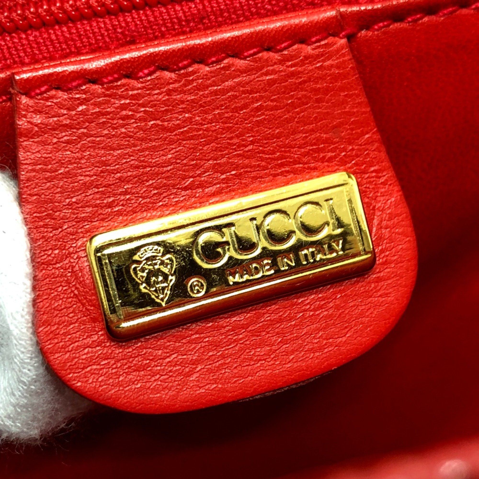 Gucci Gucci Old Gucci Shoulder Bag Red GoldHardware Size ONE SIZE - 11 Thumbnail