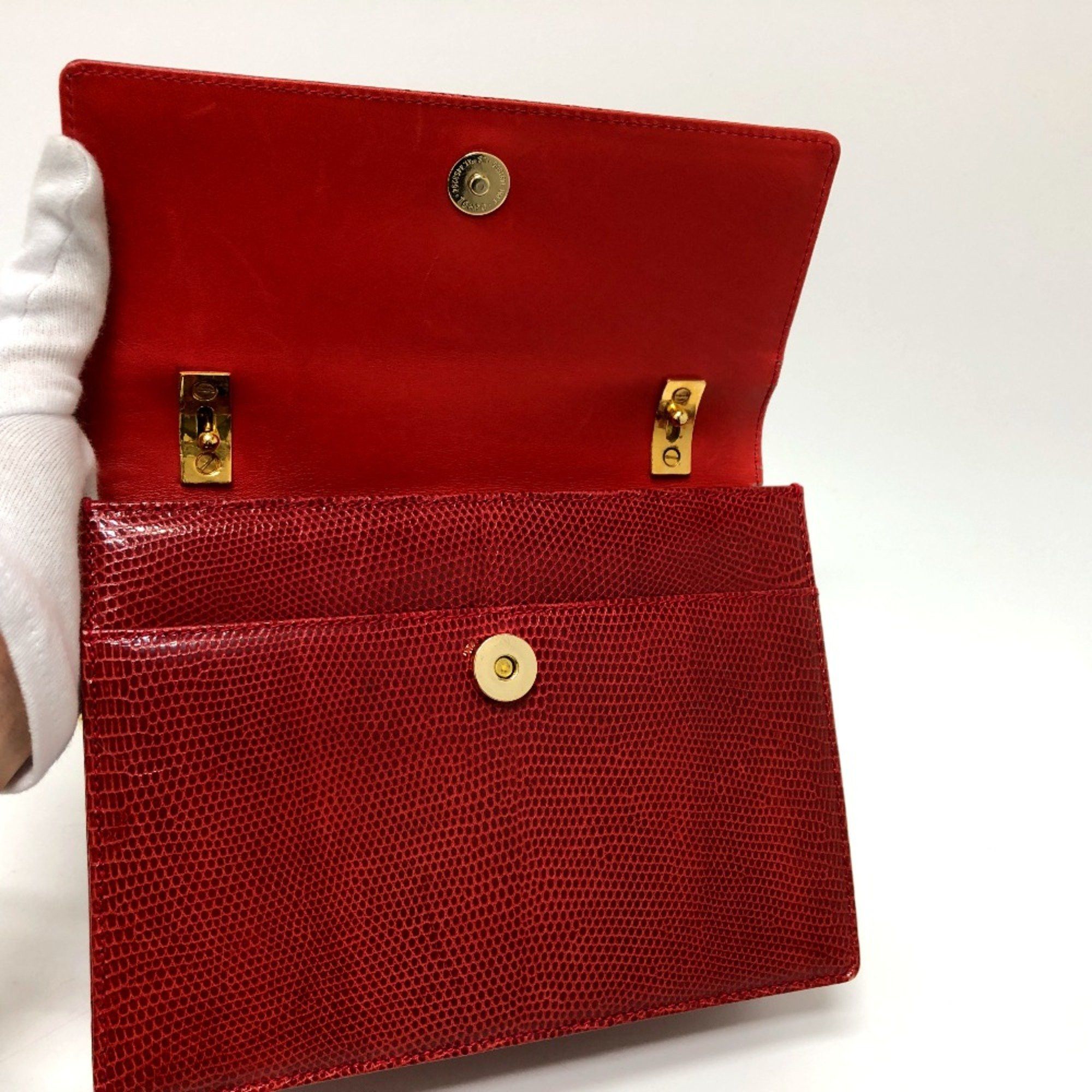 Gucci Gucci Old Gucci Shoulder Bag Red GoldHardware Size ONE SIZE - 7 Thumbnail