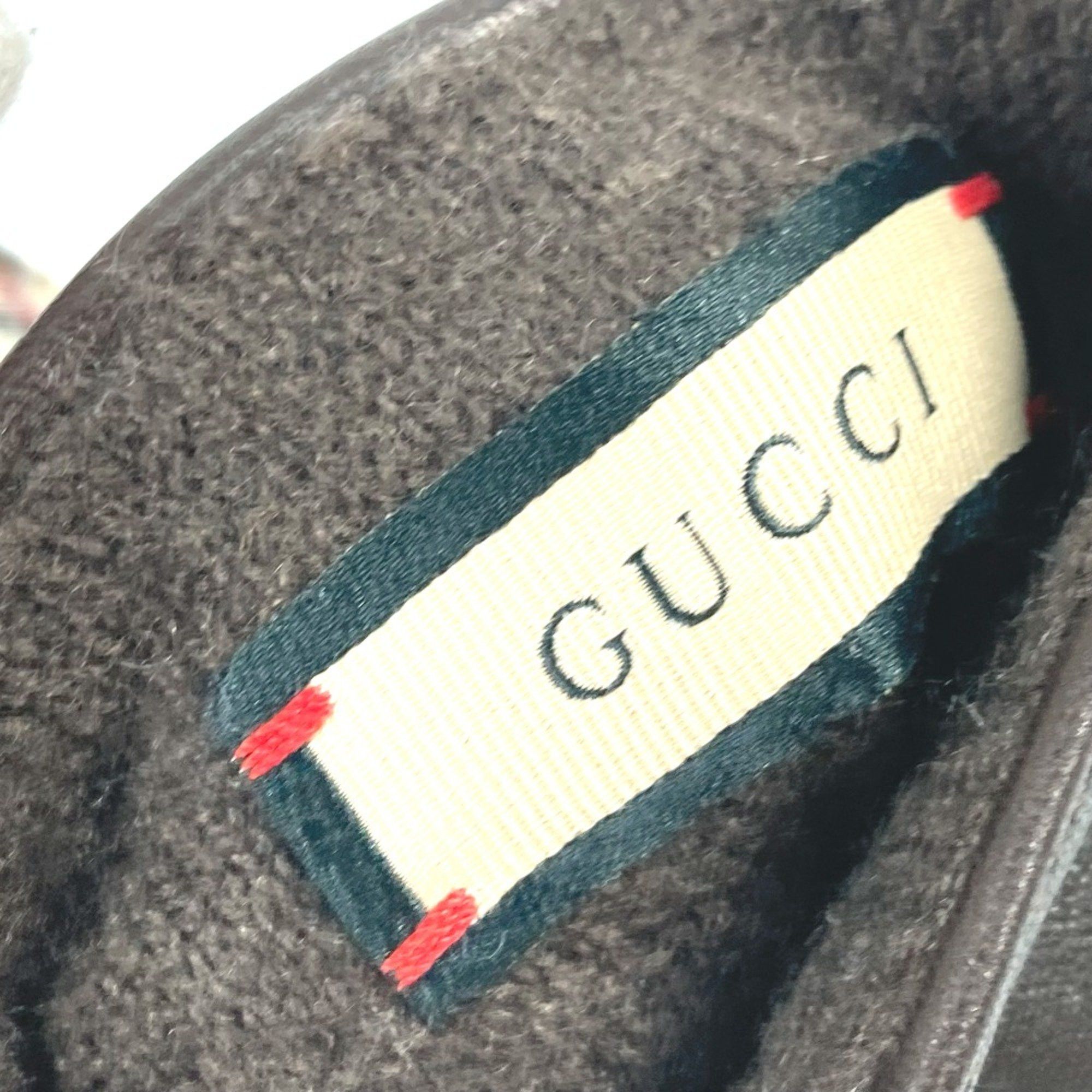 Gucci Gucci 603635 check gloves Glove Brown Beige Size ONE SIZE - 9 Thumbnail