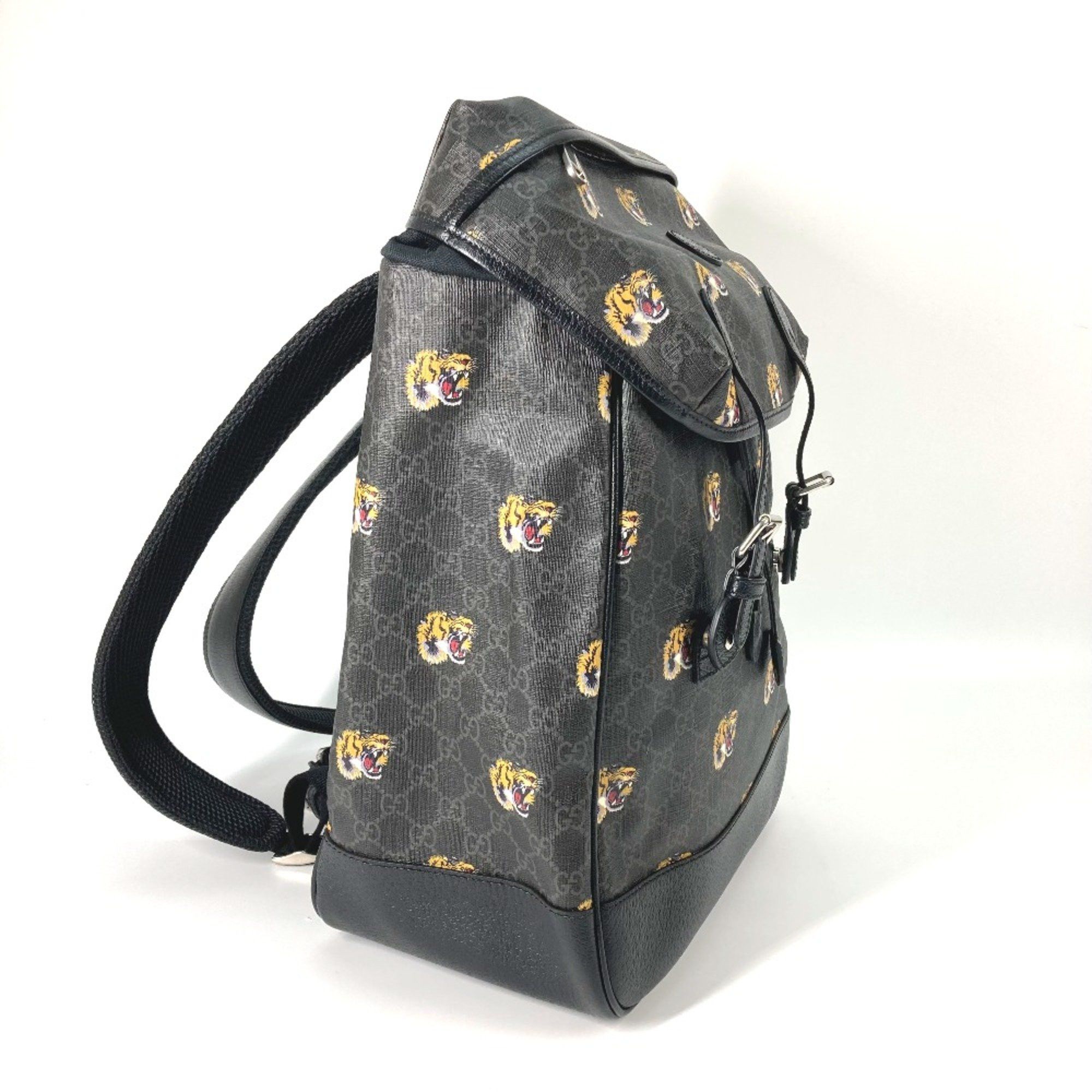 Gucci Gucci 696013 Interlocking G tiger tiger bag Backpack Black Size ONE SIZE - 3 Thumbnail