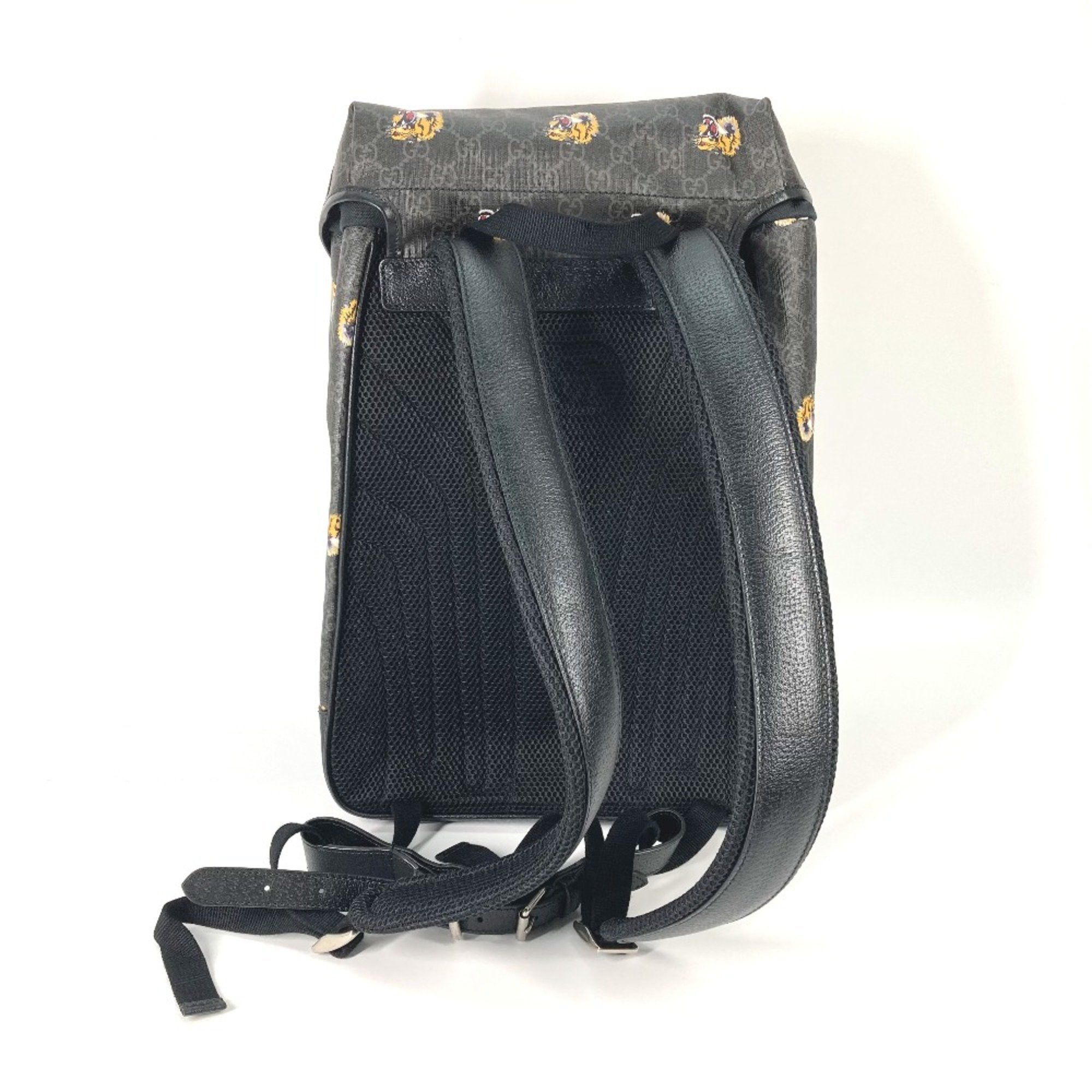 Gucci Gucci 696013 Interlocking G tiger tiger bag Backpack Black Size ONE SIZE - 2 Thumbnail