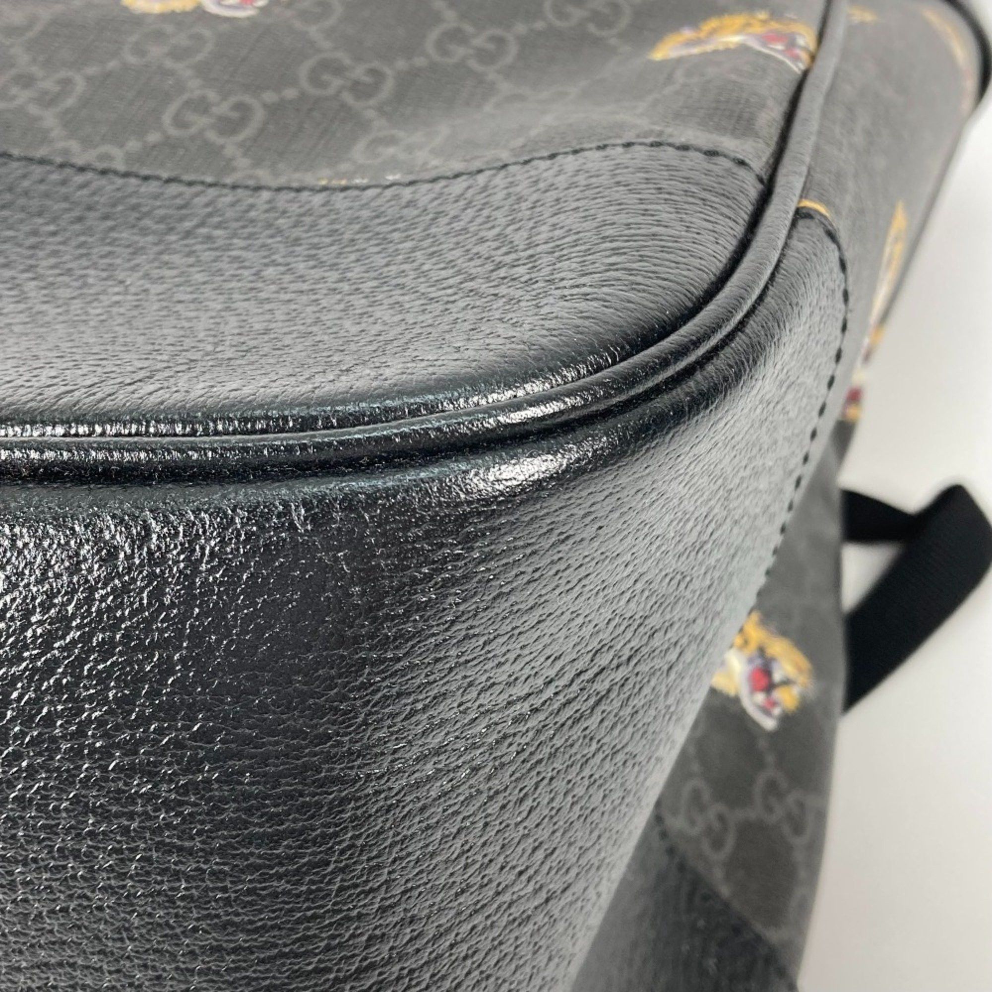 Gucci Gucci 696013 Interlocking G tiger tiger bag Backpack Black Size ONE SIZE - 5 Thumbnail