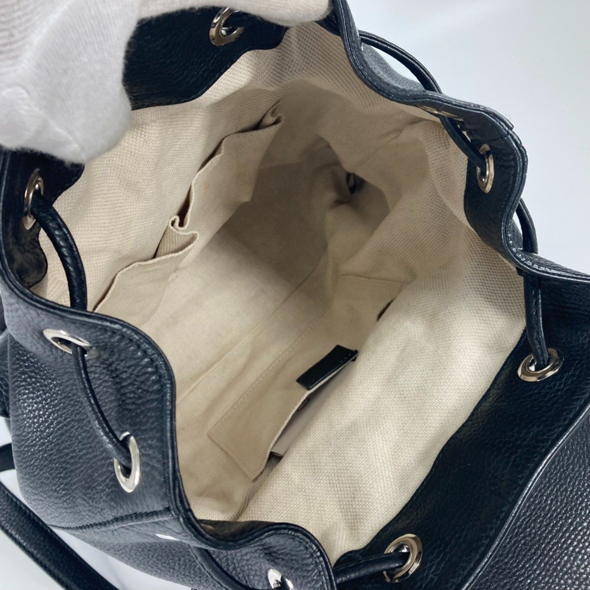 Gucci Gucci 370833 Bamboo Bag Backpack Black Size ONE SIZE - 16 Thumbnail