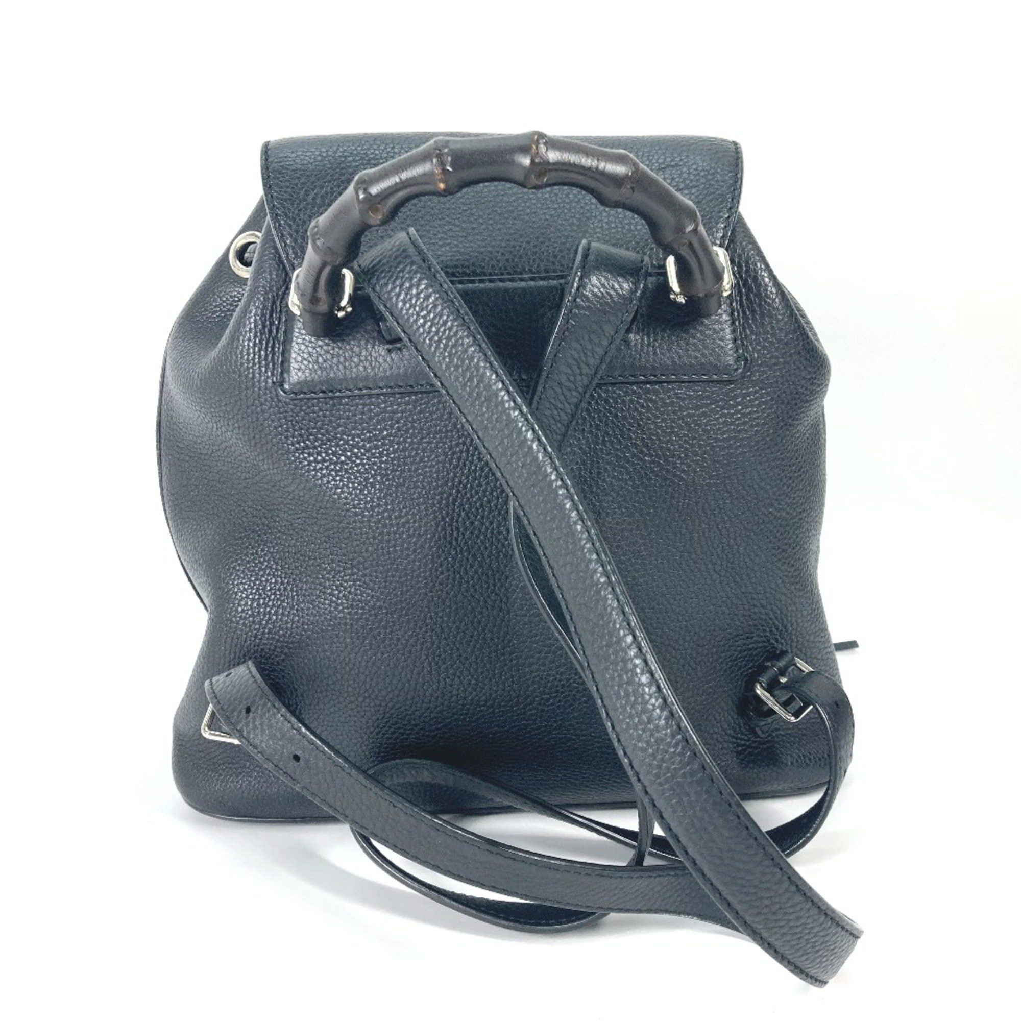 Gucci Gucci 370833 Bamboo Bag Backpack Black Size ONE SIZE - 2 Thumbnail