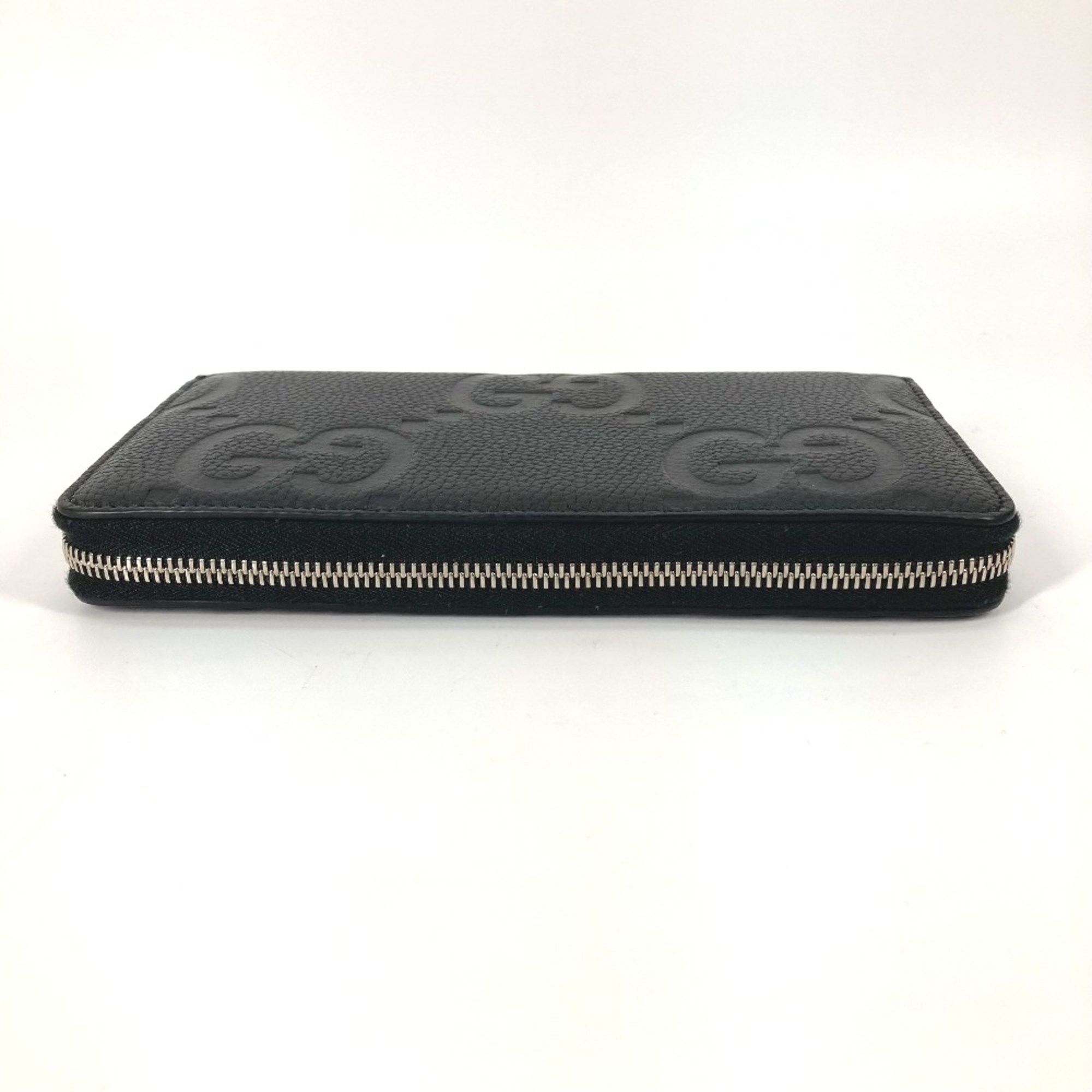 Gucci Gucci 739482 Jumbo GG Zip Around Long Wallet Black Size ONE SIZE - 3 Thumbnail