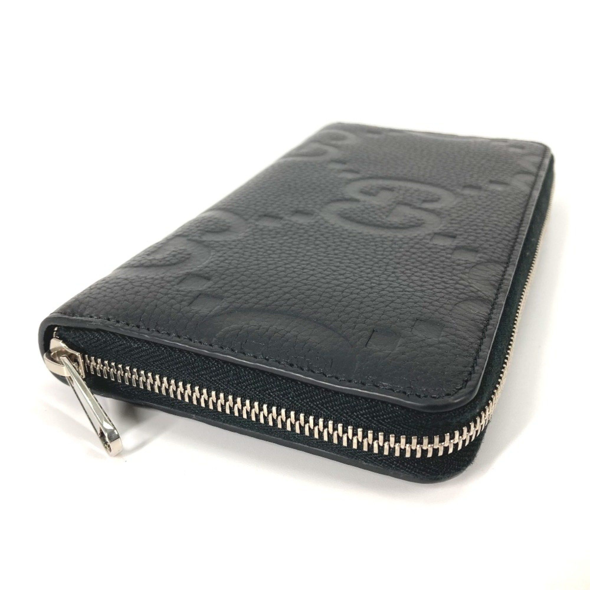 Gucci Gucci 739482 Jumbo GG Zip Around Long Wallet Black Size ONE SIZE - 5 Thumbnail