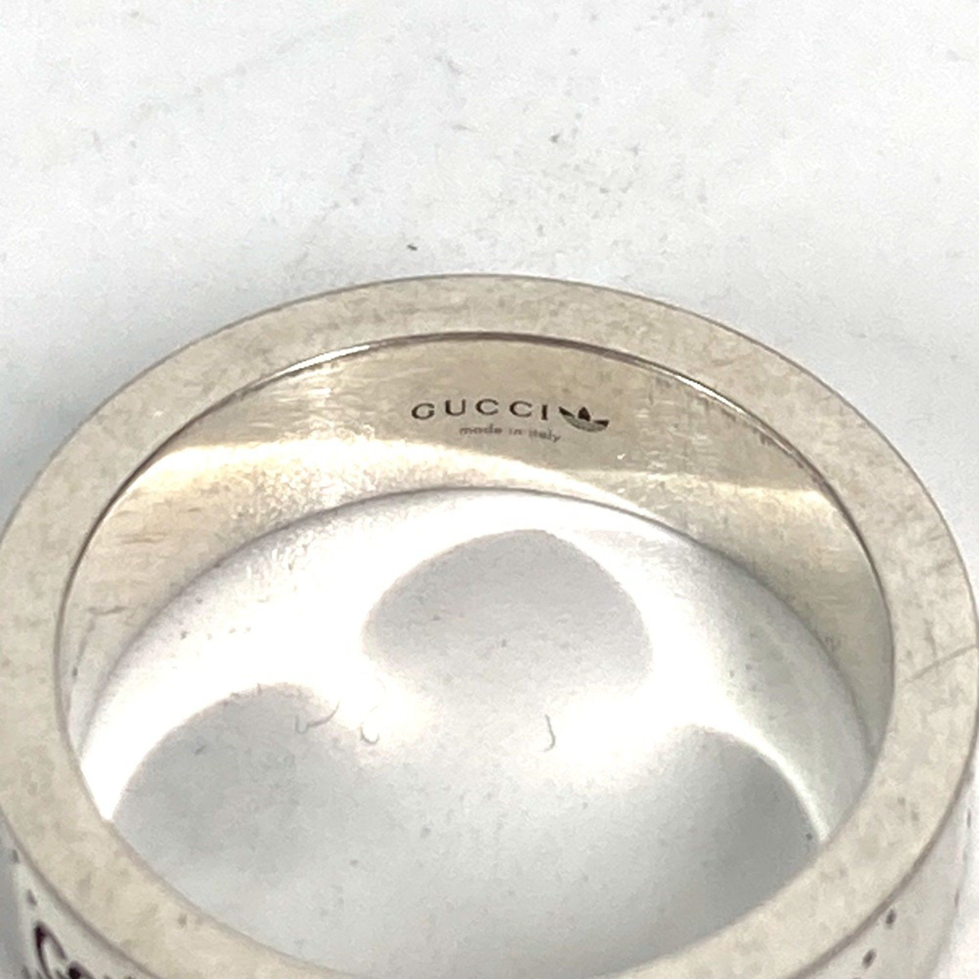 Gucci Gucci 702766 Adidas adidas collaboration Accessories Ring Silver Black Size ONE SIZE - 7 Thumbnail