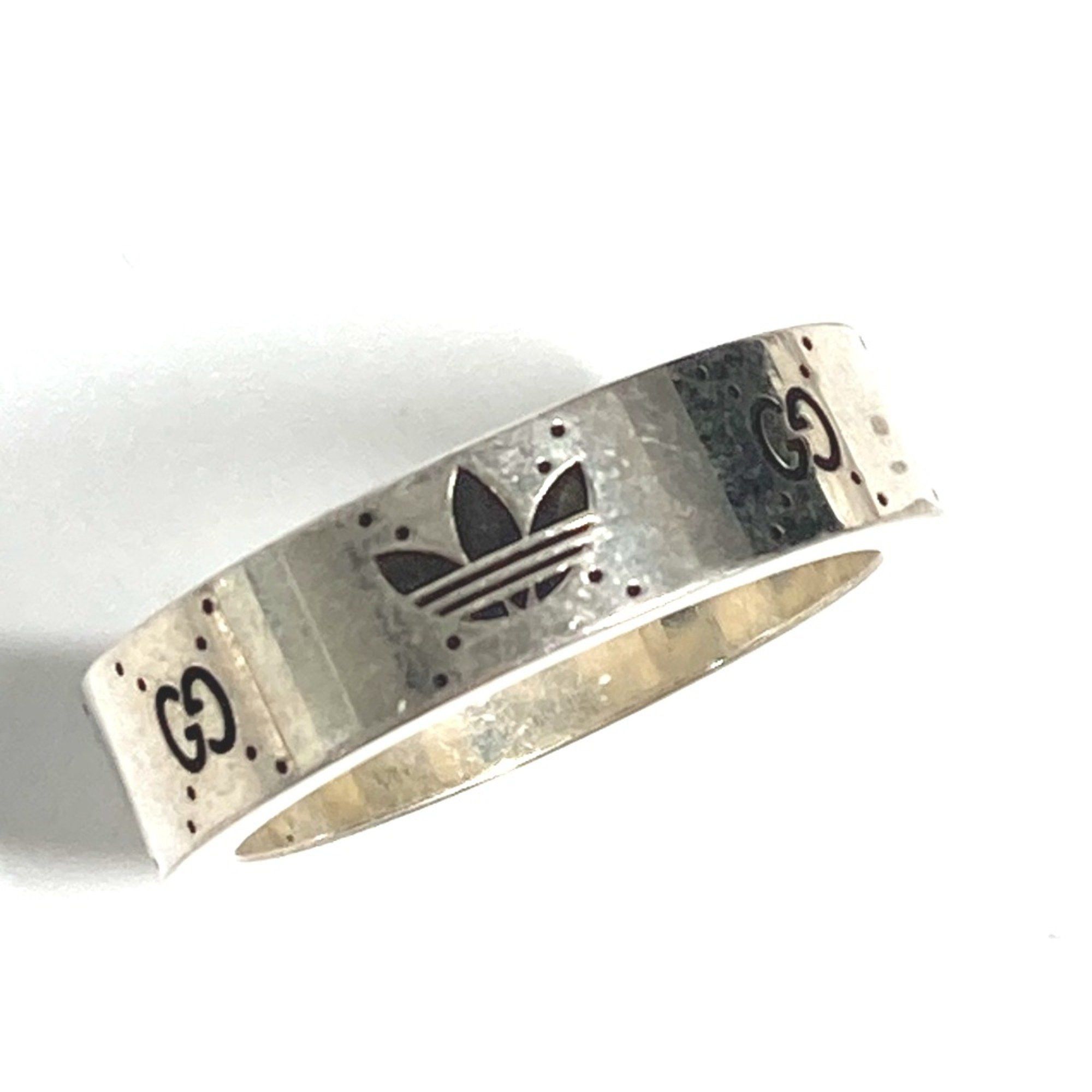 Gucci Gucci 702766 Adidas adidas collaboration Accessories Ring Silver Black Size ONE SIZE - 2 Thumbnail