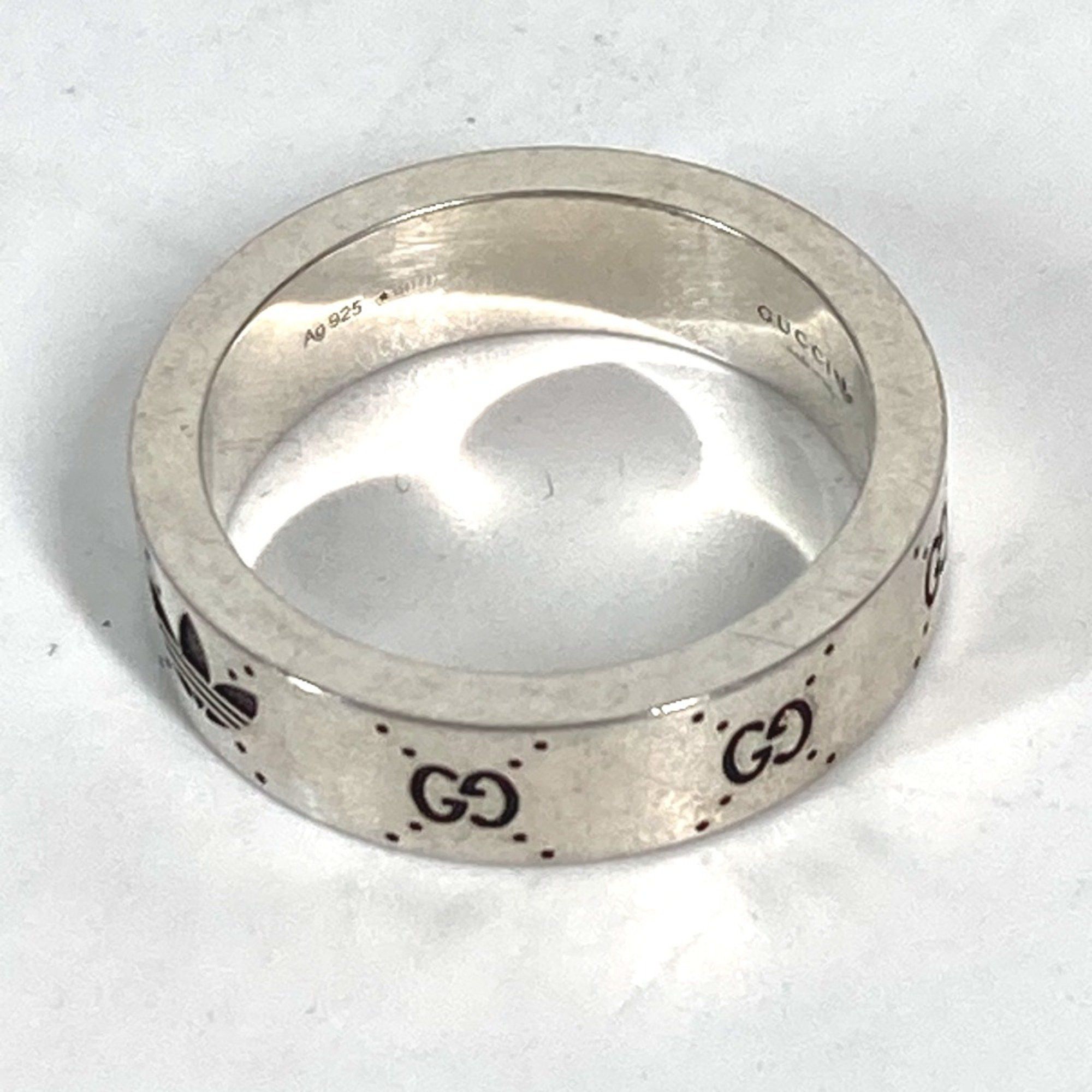 Gucci Gucci 702766 Adidas adidas collaboration Accessories Ring Silver Black Size ONE SIZE - 6 Thumbnail