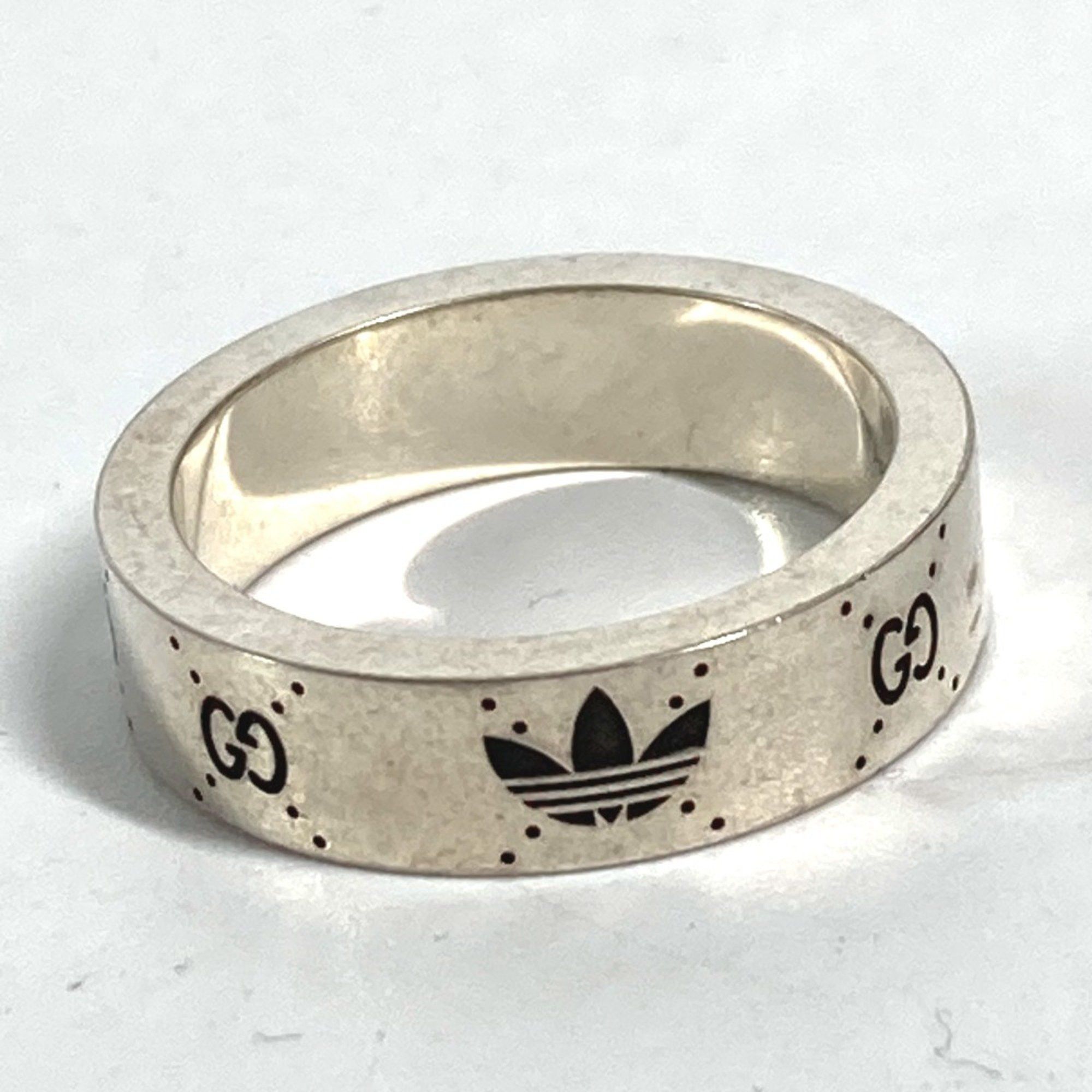 Gucci Gucci 702766 Adidas adidas collaboration Accessories Ring Silver Black Size ONE SIZE - 3 Thumbnail