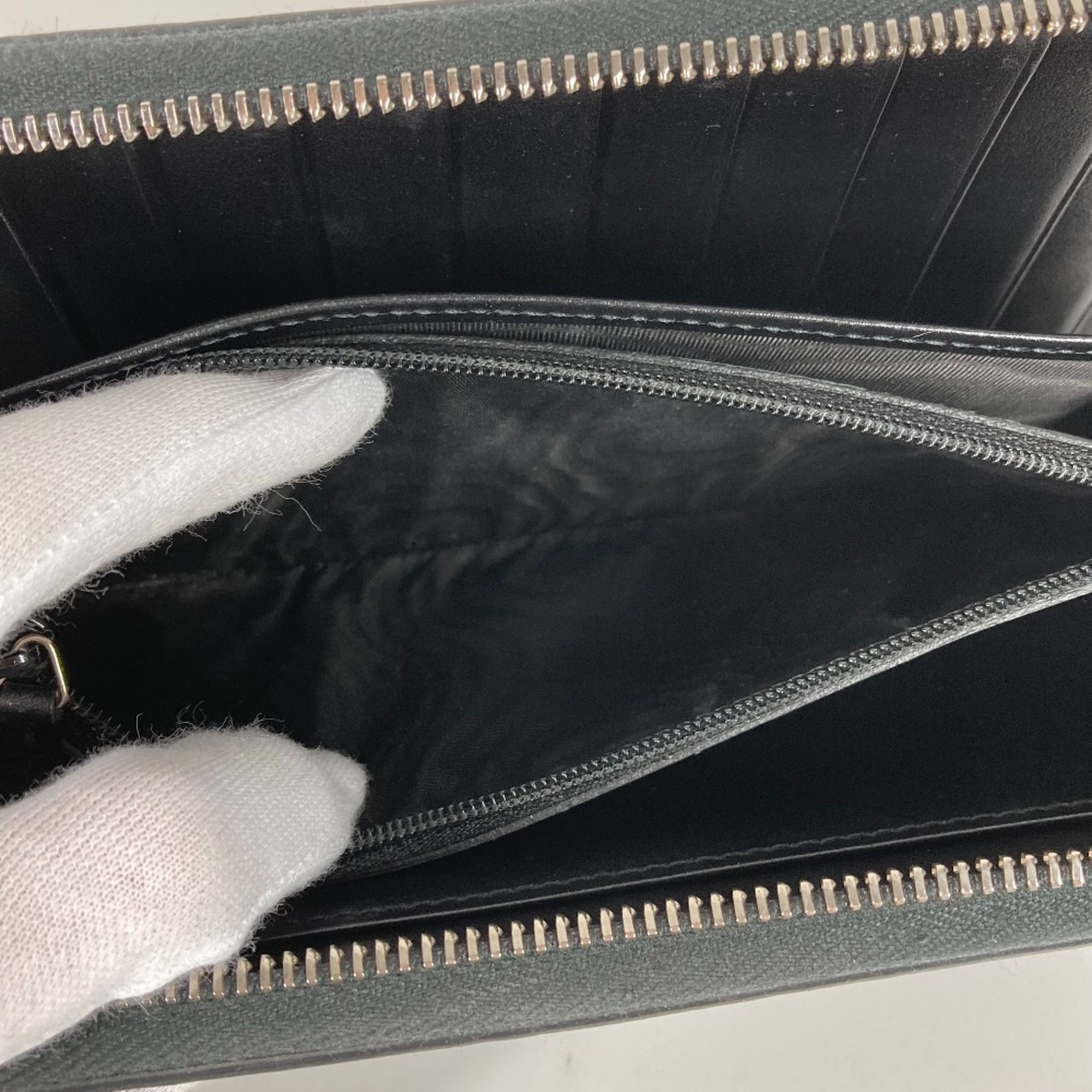 Gucci Gucci 625563 GG embossed long wallet Organizer Zip Around Long Wallet Black Size ONE SIZE - 10 Thumbnail